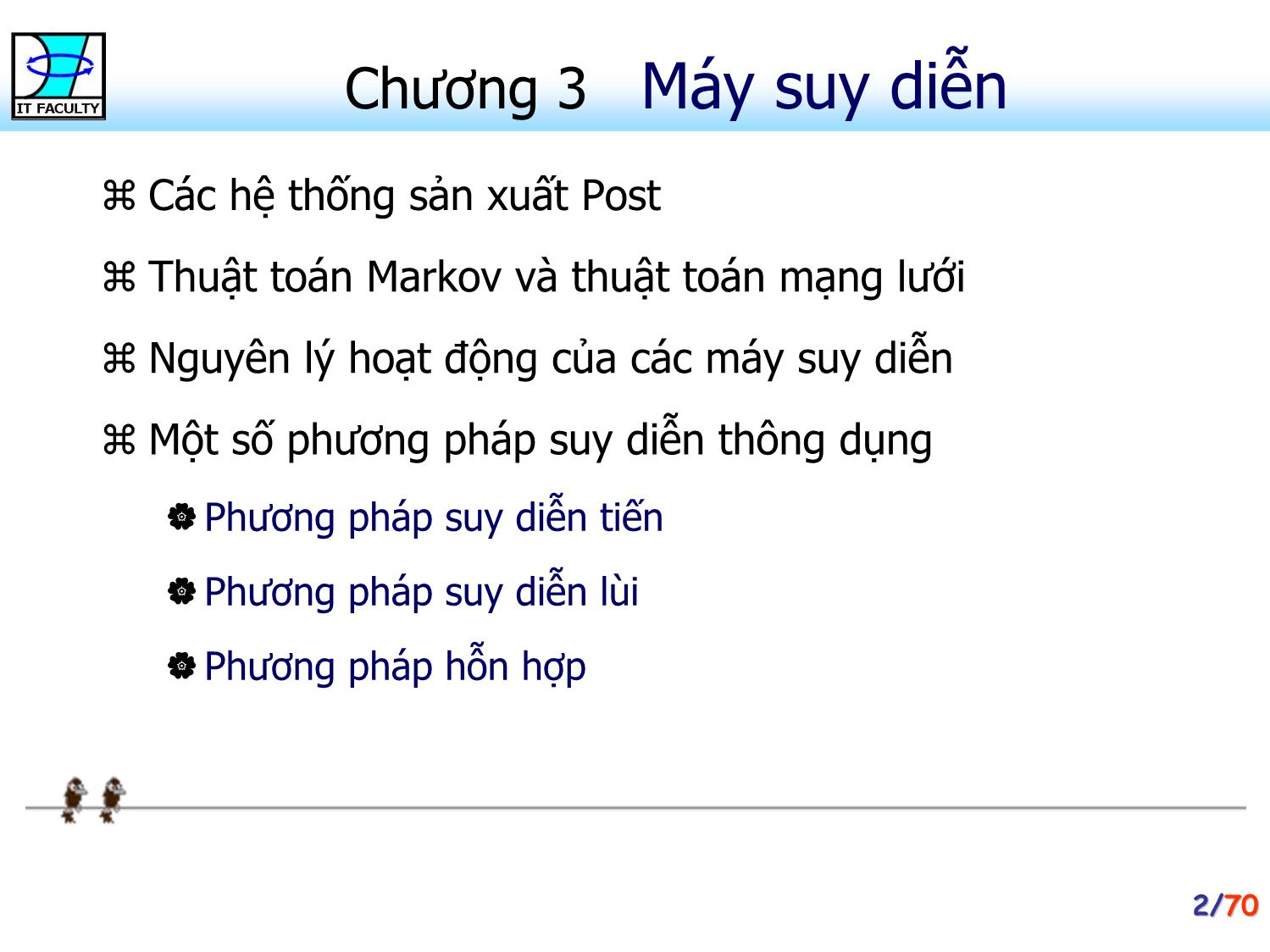 Bài giảng Hệ chuyên gia - Chương 3: Máy suy diễn - Phan Huy Khánh trang 2