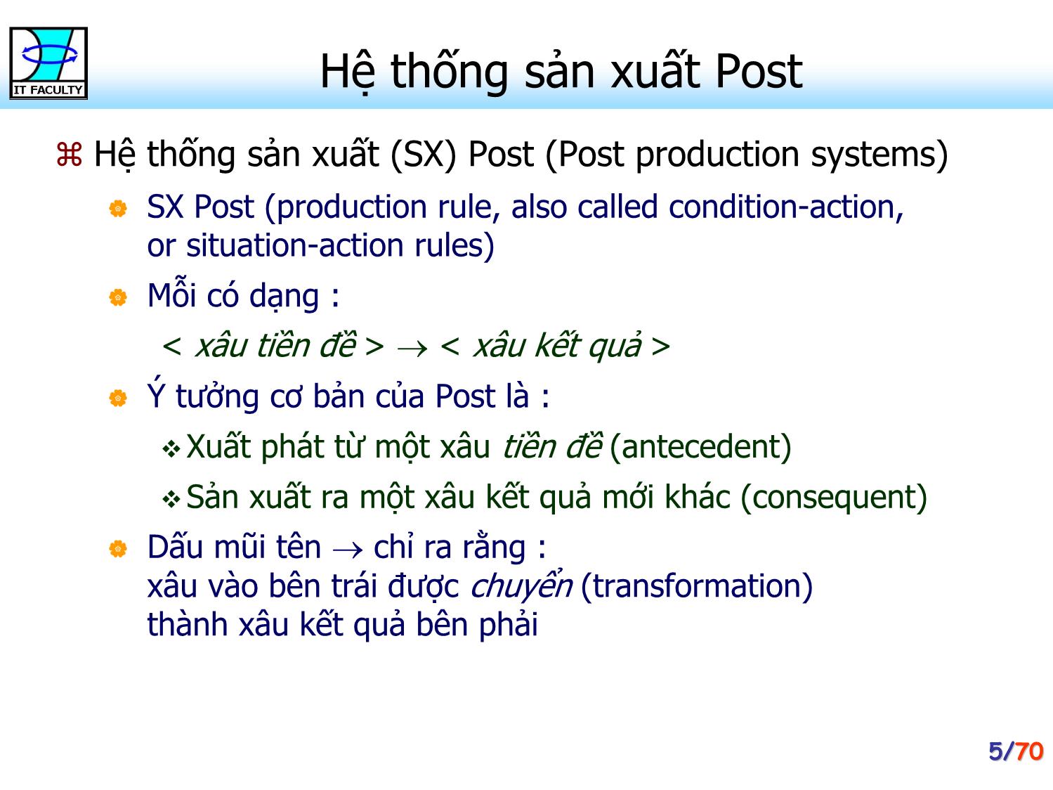 Bài giảng Hệ chuyên gia - Chương 3: Máy suy diễn - Phan Huy Khánh trang 5