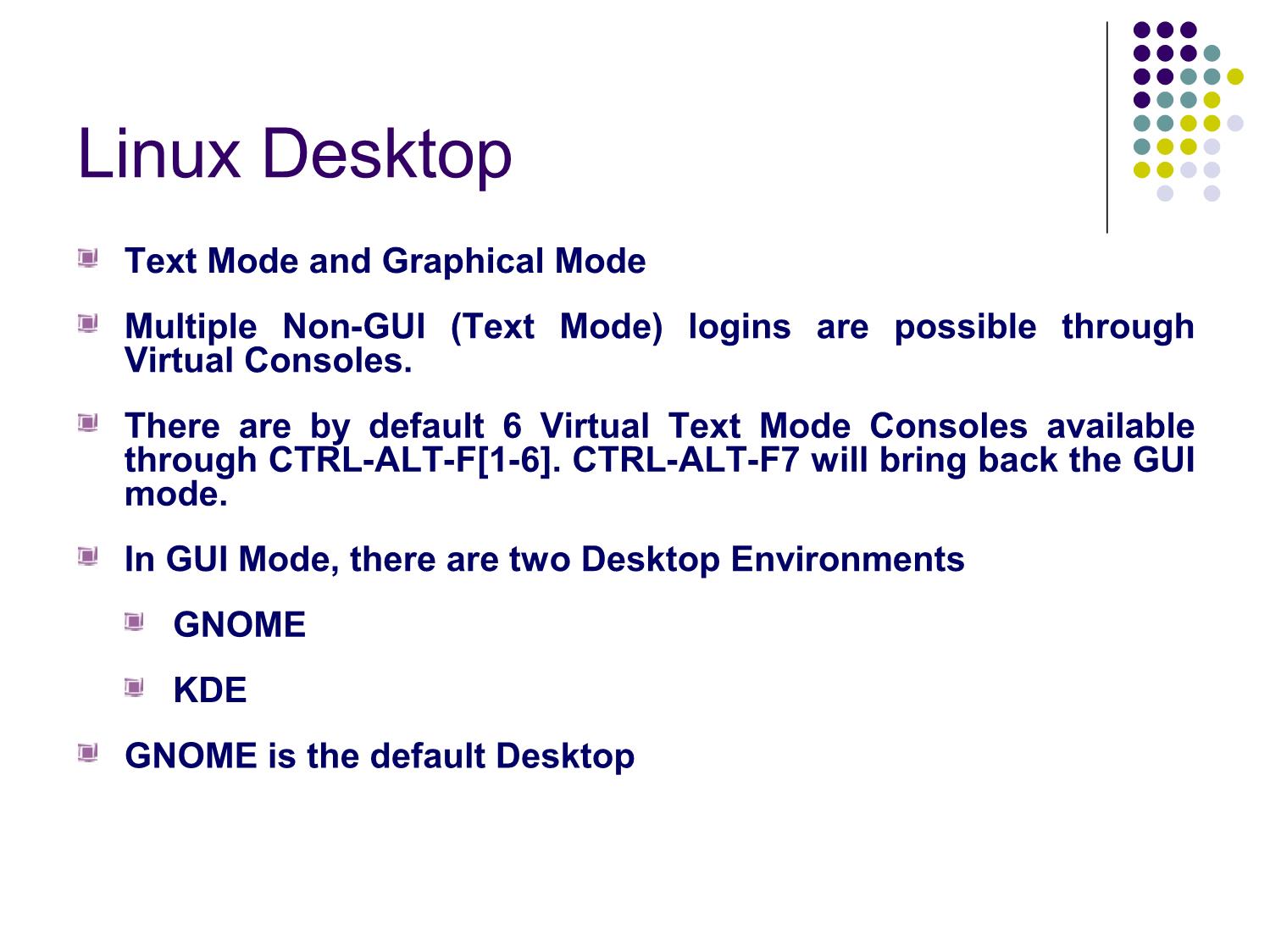 Bài giảng Hệ điều hành Linux - Chương 2, Phần 2: Desktop Familiarization - Ngô Văn Công trang 2