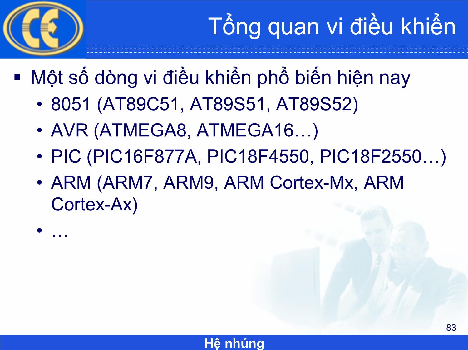 Bài giảng Hệ nhúng - Chương 3: Vi điều khiển và lập trình Firmware - Phạm Văn Thuận trang 3