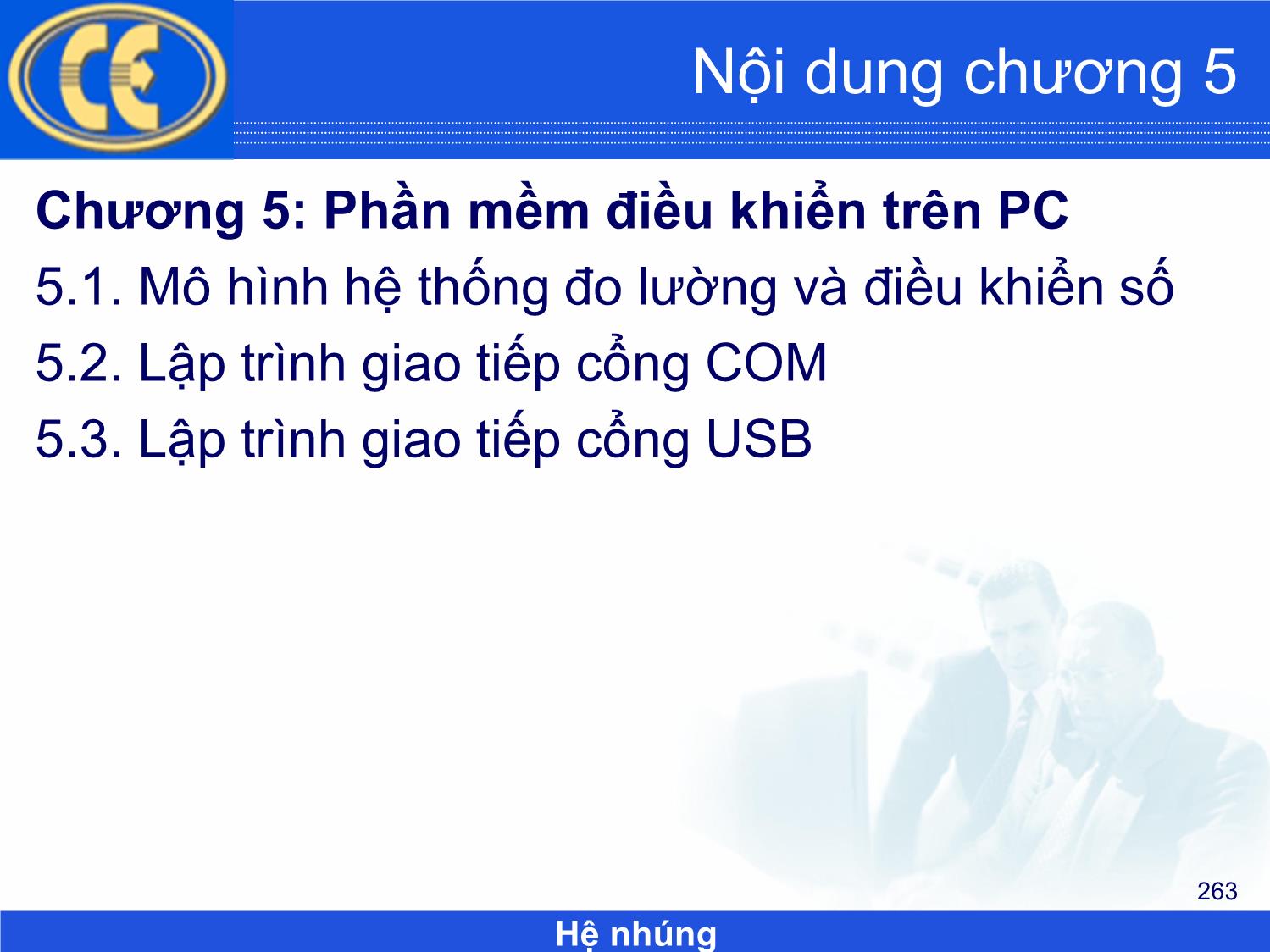 Bài giảng Hệ nhúng - Chương 5: Phần mềm điều khiển trên PC - Phạm Văn Thuận trang 1