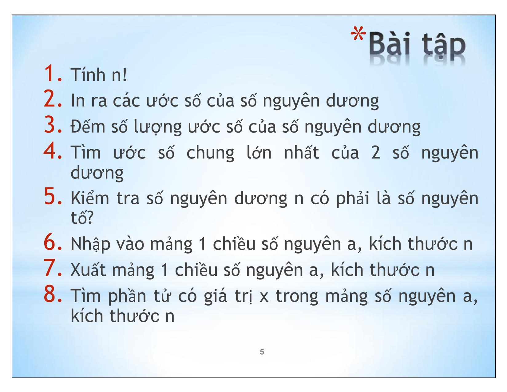 Bài giảng Kĩ thuật lập trình nâng cao - Chương 7: Lập trình đệ qui - Trần Minh Thái trang 5