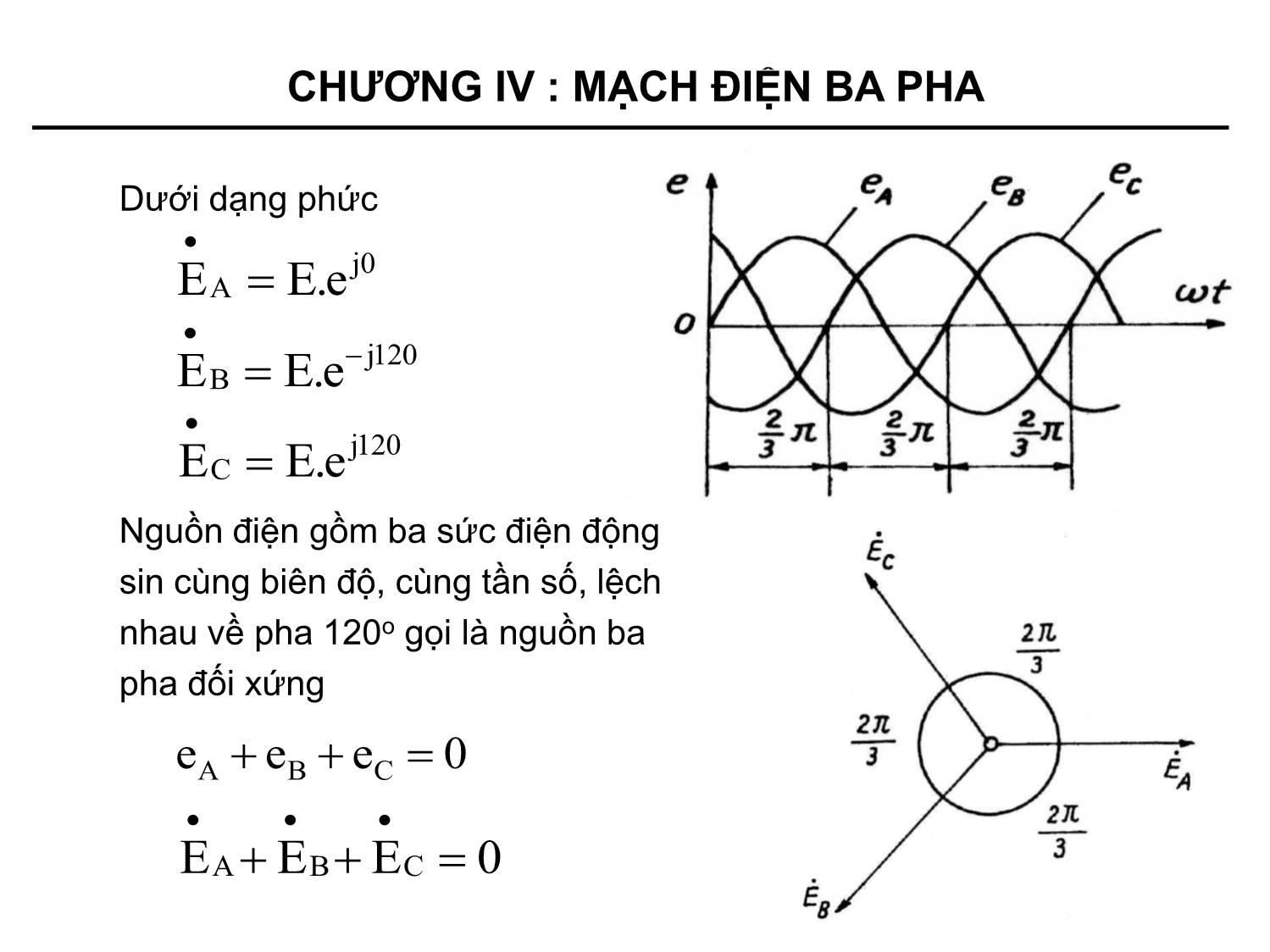 Bài giảng Kỹ thuật điện - Chương 4: Mạch điện ba pha trang 5