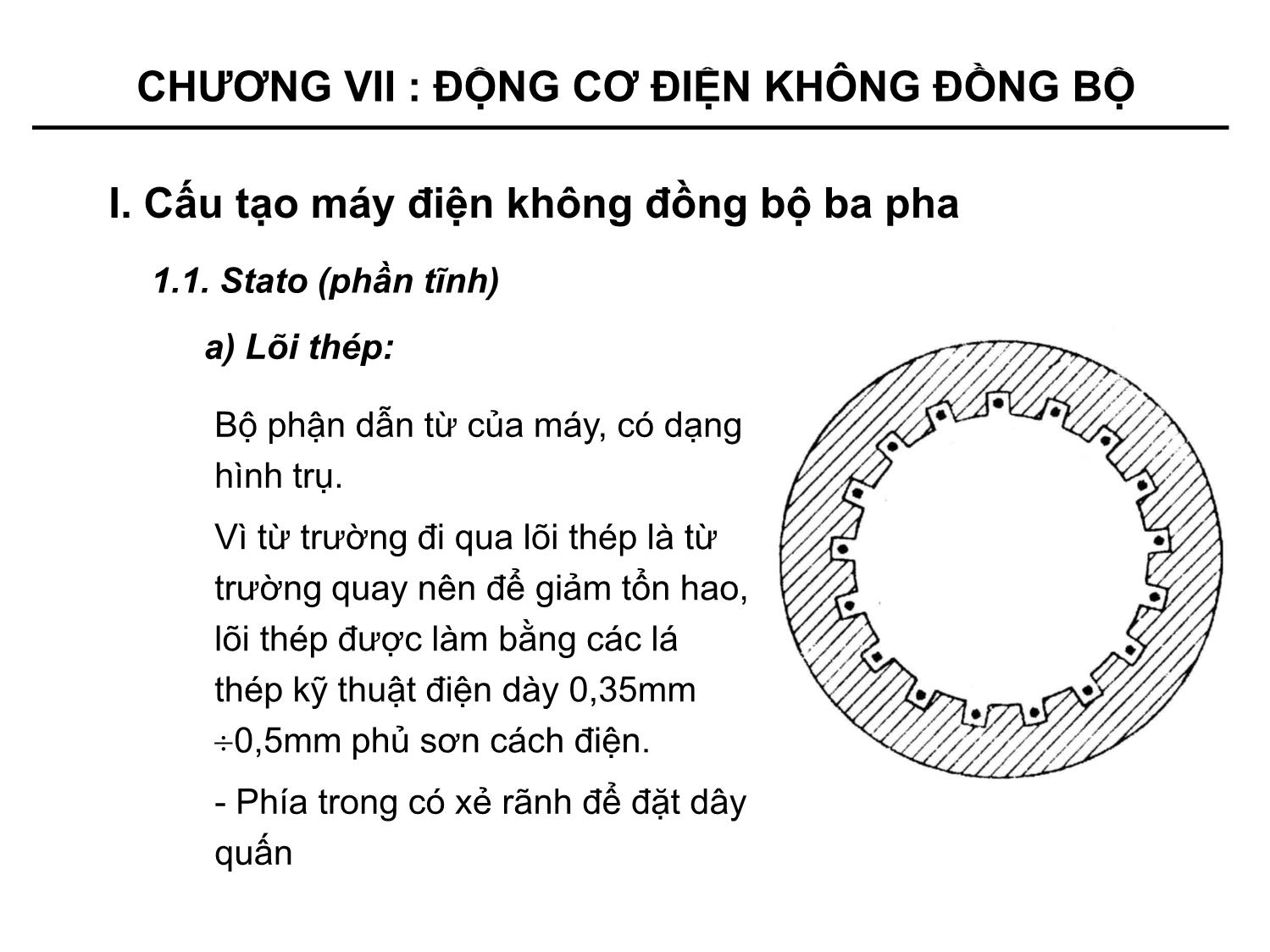 Bài giảng Kỹ thuật điện - Chương 7: Động cơ điện không đồng bộ trang 3