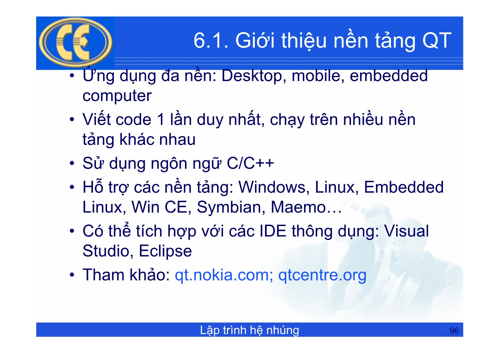 Bài giảng Lập trình hệ nhúng - Chương 6: Lập giao diện QT - Phạm Văn Thuận trang 2