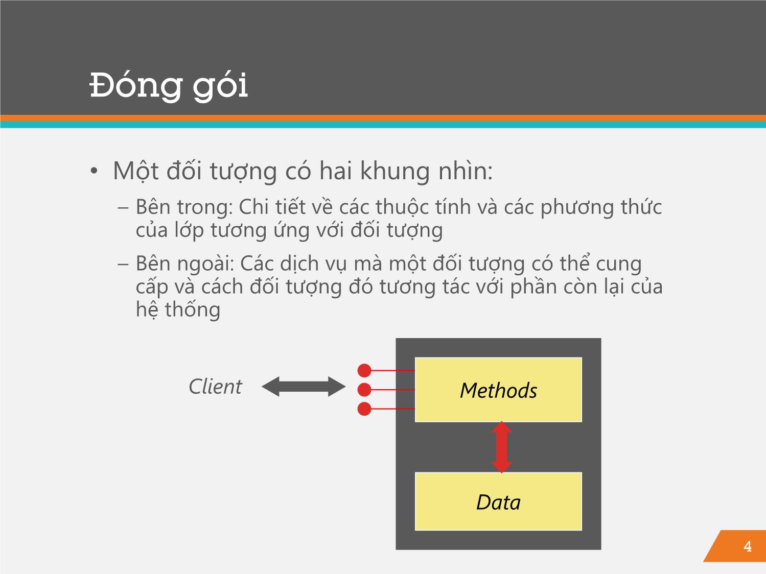 Bài giảng Lập trình hướng đối tượng - Bài 4: Các kỹ thuật xây dựng lớp - Trịnh Thành Trung trang 4