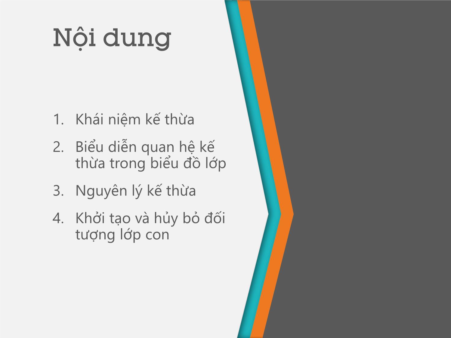 Bài giảng Lập trình hướng đối tượng - Bài 6: Kế thừa - Trịnh Thành Trung trang 2