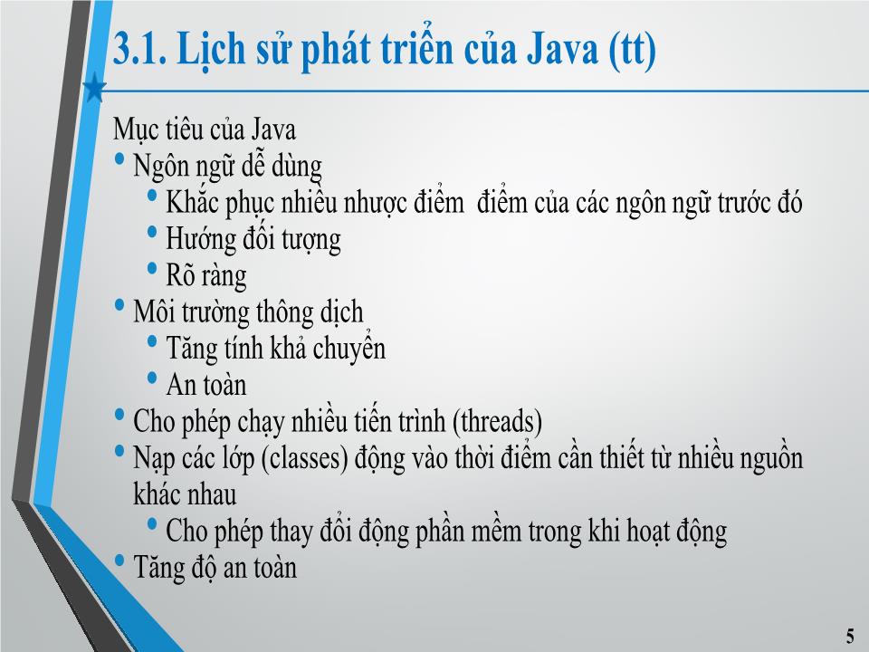 Bài giảng Lập trình hướng đối tượng - Chương 3: Giới thiệu Java trang 4