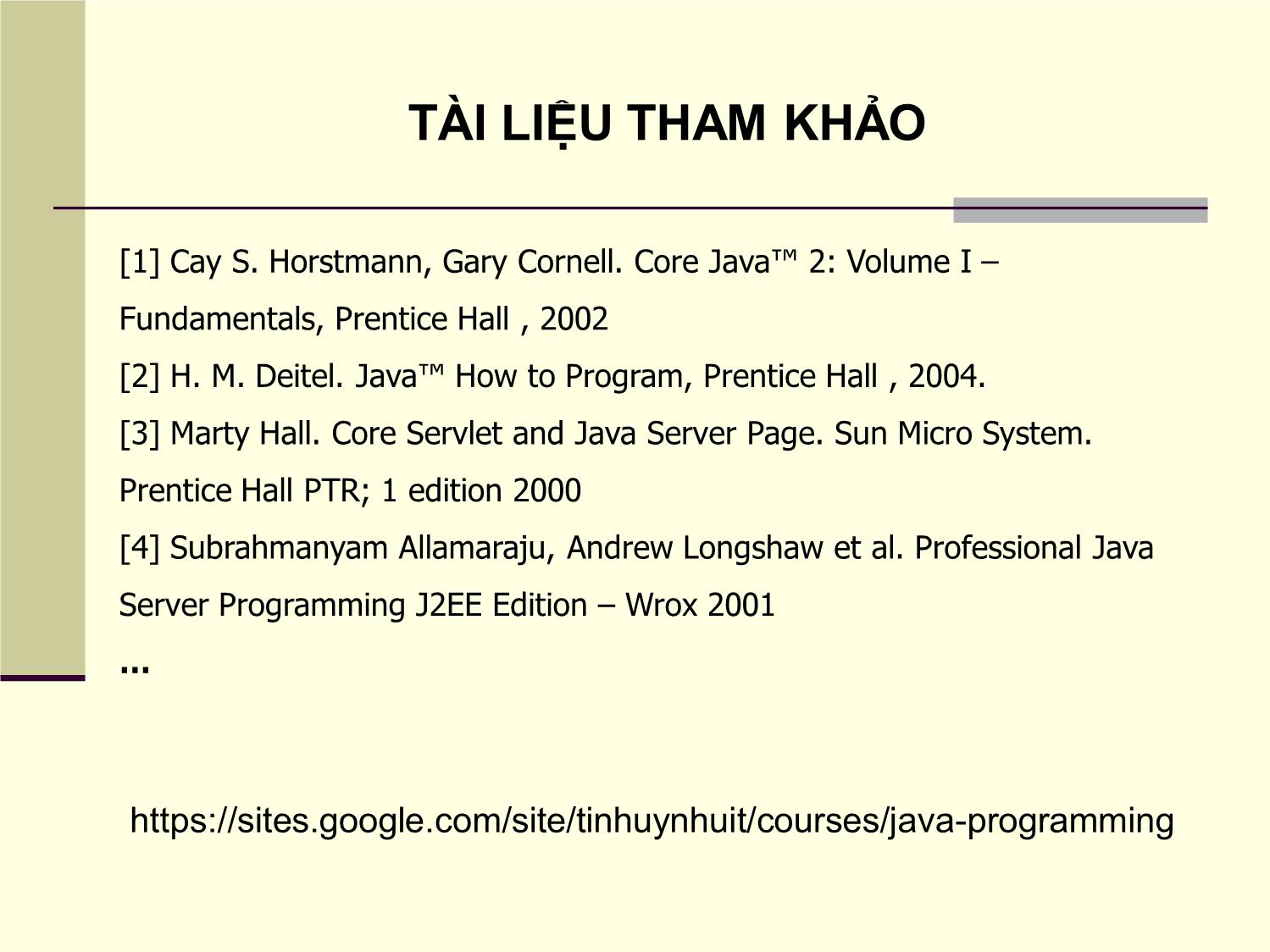 Bài giảng Lập trình Java - Chương 1: Tổng quan về Java trang 3