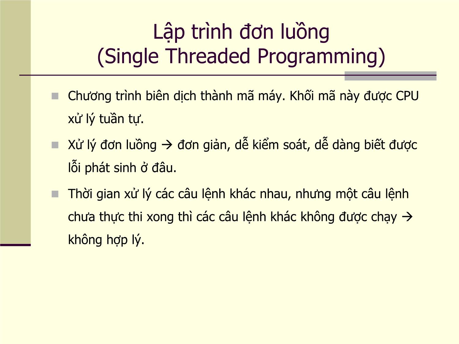 Bài giảng Lập trình Java - Chương 4: Lập trình đa luồng (Multithread) trong Java trang 3