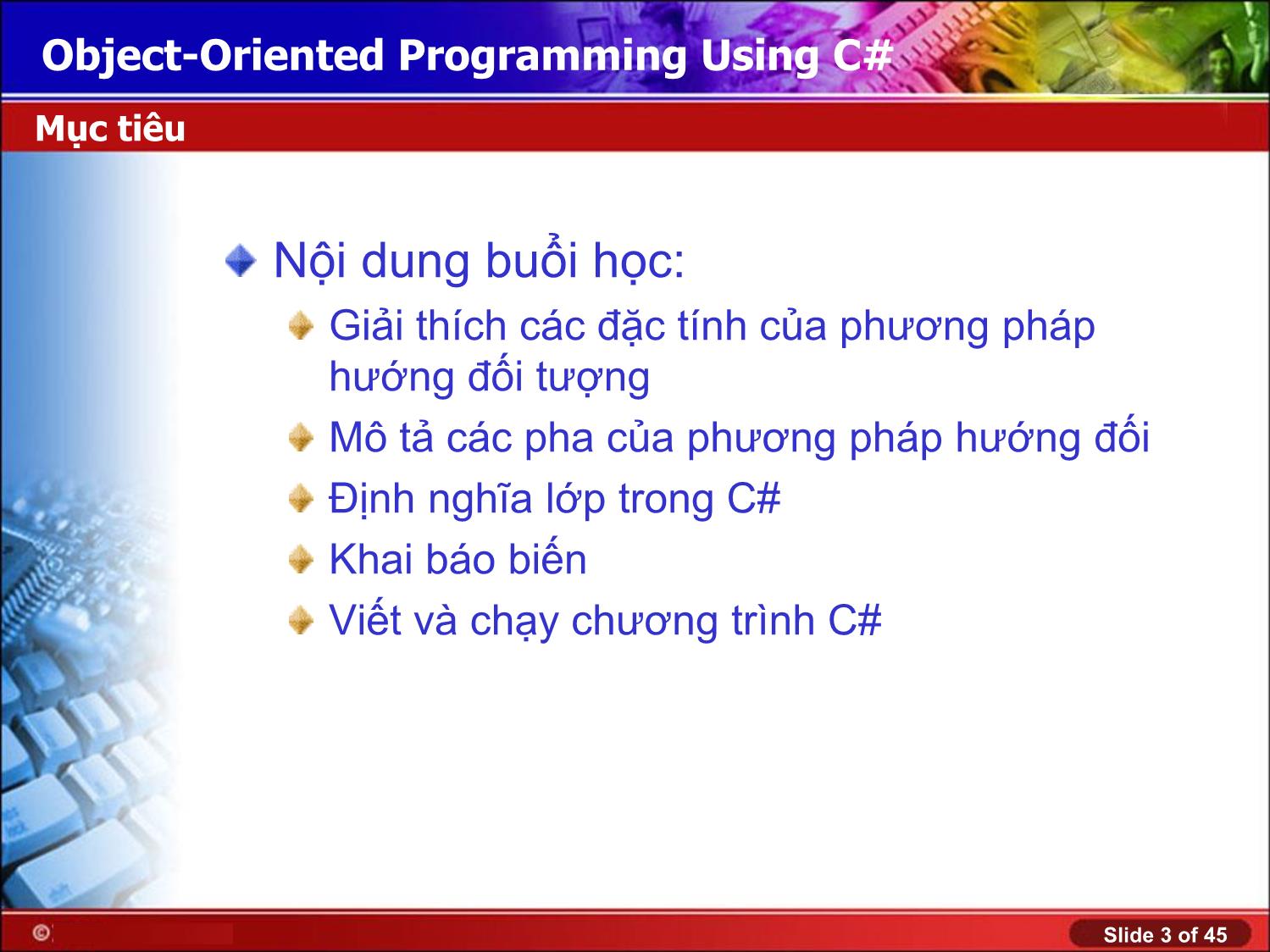 Bài giảng Lập trình nâng cao - Bài 1 - Lý Anh Tuấn trang 3