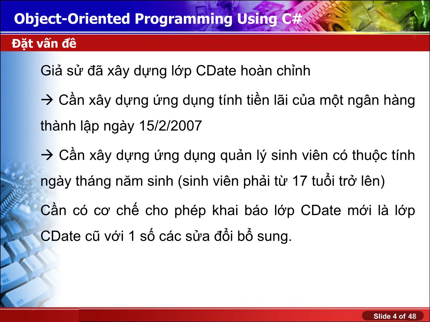 Bài giảng Lập trình nâng cao - Bài 4 - Lý Anh Tuấn trang 4