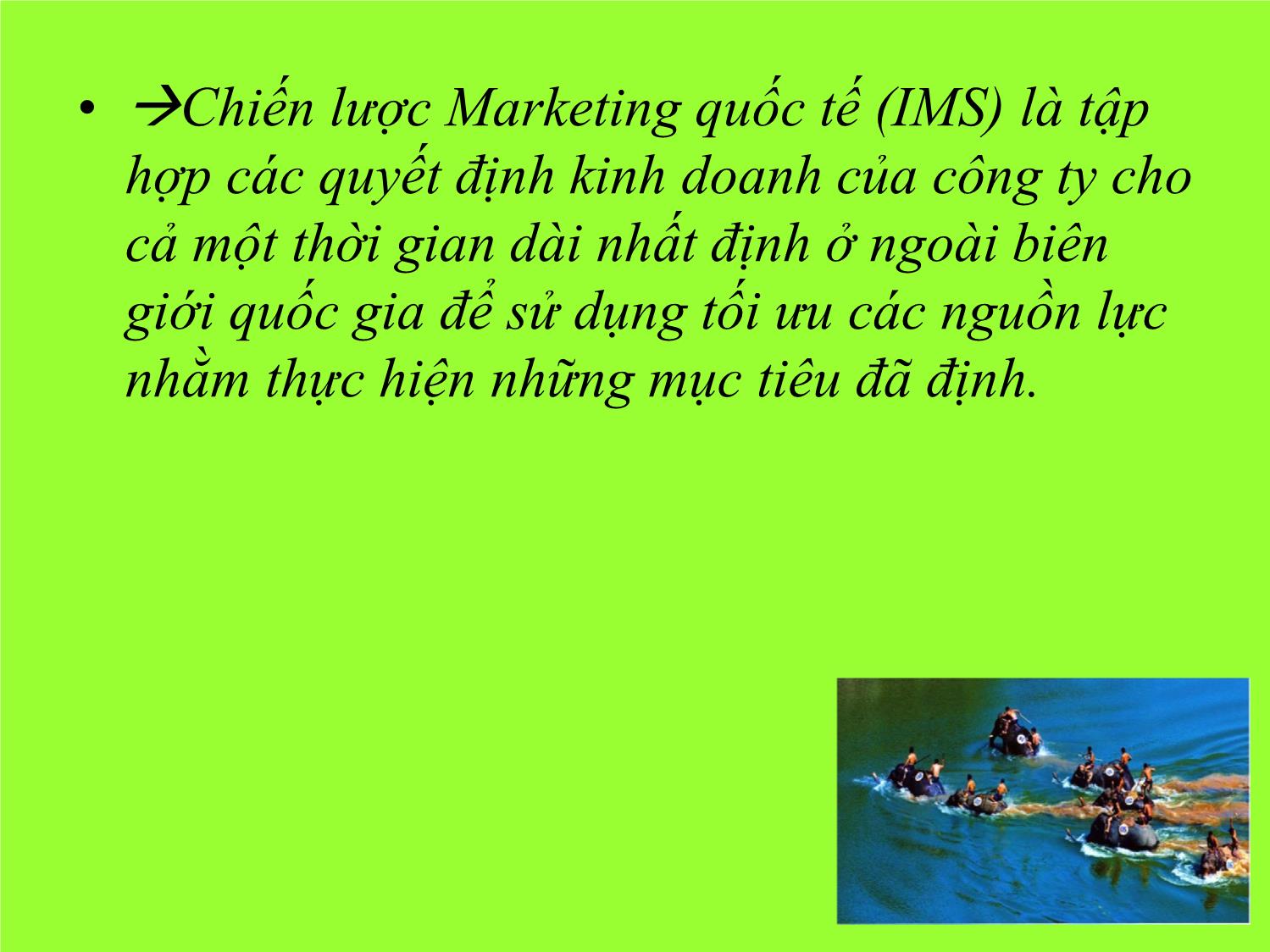 Bài giảng Marketing quốc tế - Chương 4: Kế hoạch hoá Marketing quốc tế - Trần Hải Ly trang 4