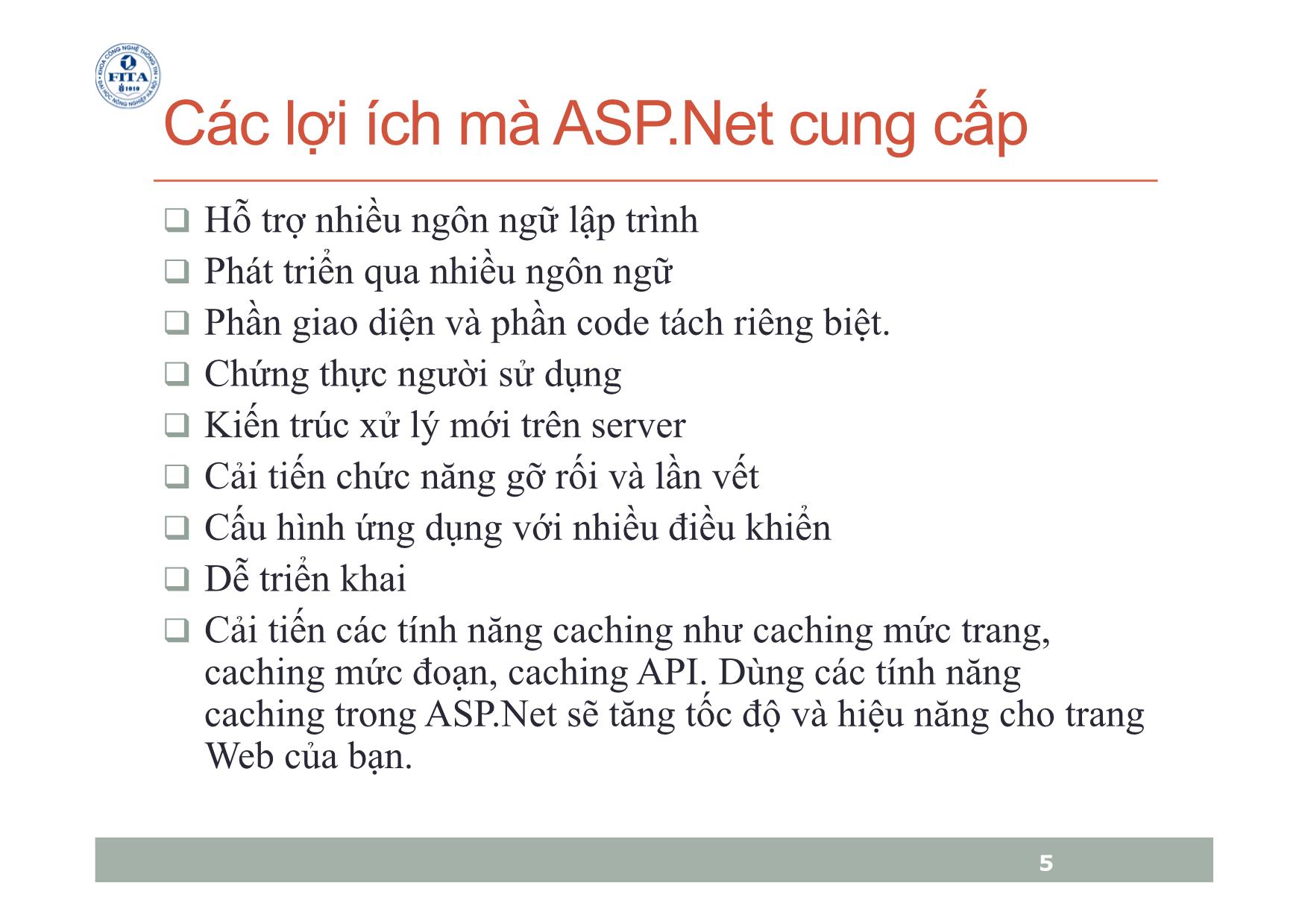 Bài giảng Microsoft.Net Platform - Chương 7: Web Application - Phan Trọng Tiến trang 5