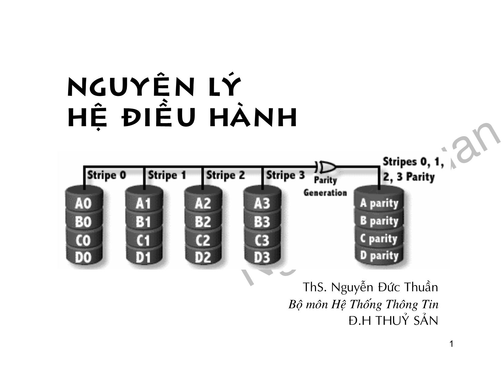 Bài giảng Nguyên lí hệ điều hành trang 1