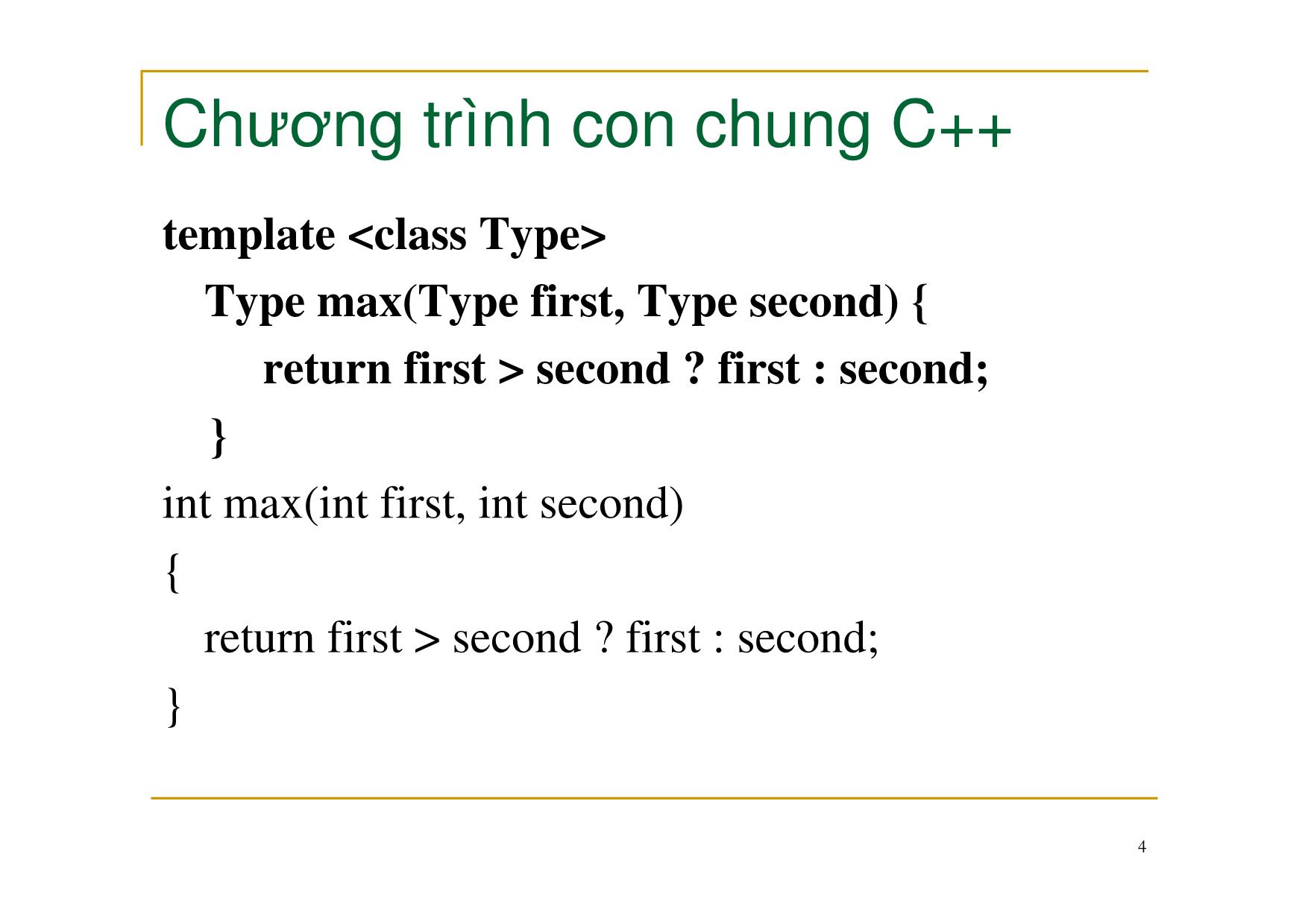 Bài giảng Nguyên lý ngôn ngữ lập trình - Chương 4: Chương trình con - Nguyễn Văn Hòa trang 4