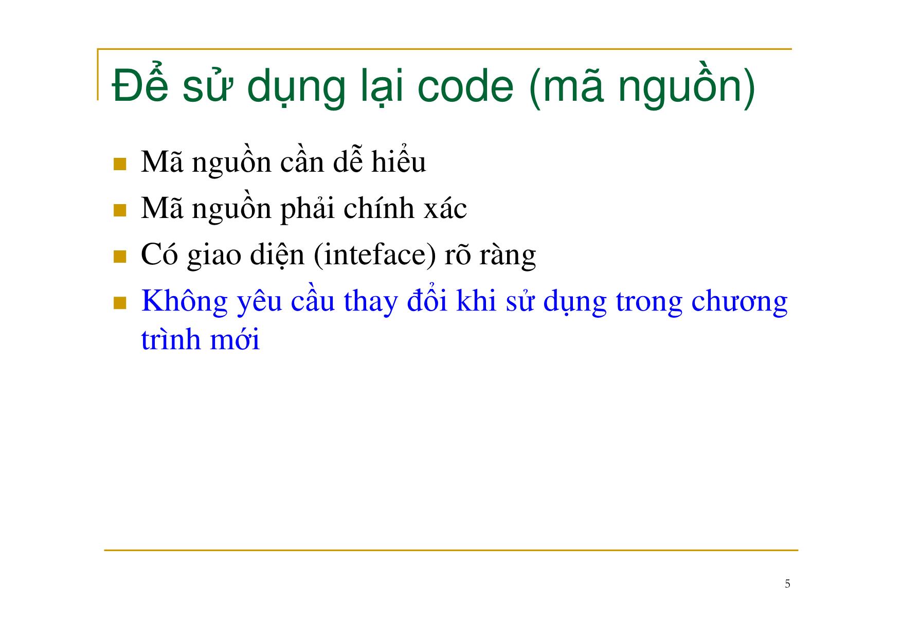 Bài giảng Nguyên lý ngôn ngữ lập trình - Chương 6: Ngôn ngữ lập trình hướng đối tượng - Nguyễn Văn Hòa trang 5