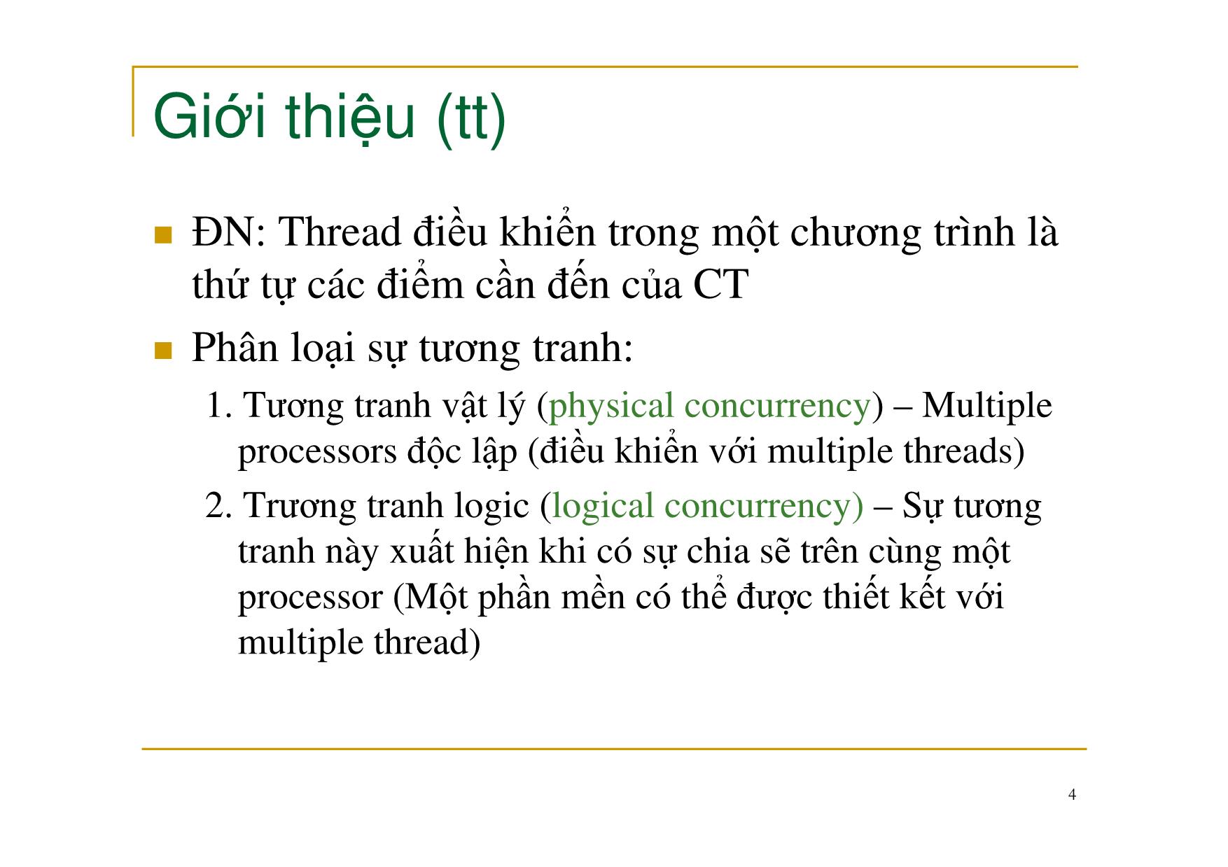 Bài giảng Nguyên lý ngôn ngữ lập trình - Chương 9: Ngôn ngữ lập trình song song - Nguyễn Văn Hòa trang 4
