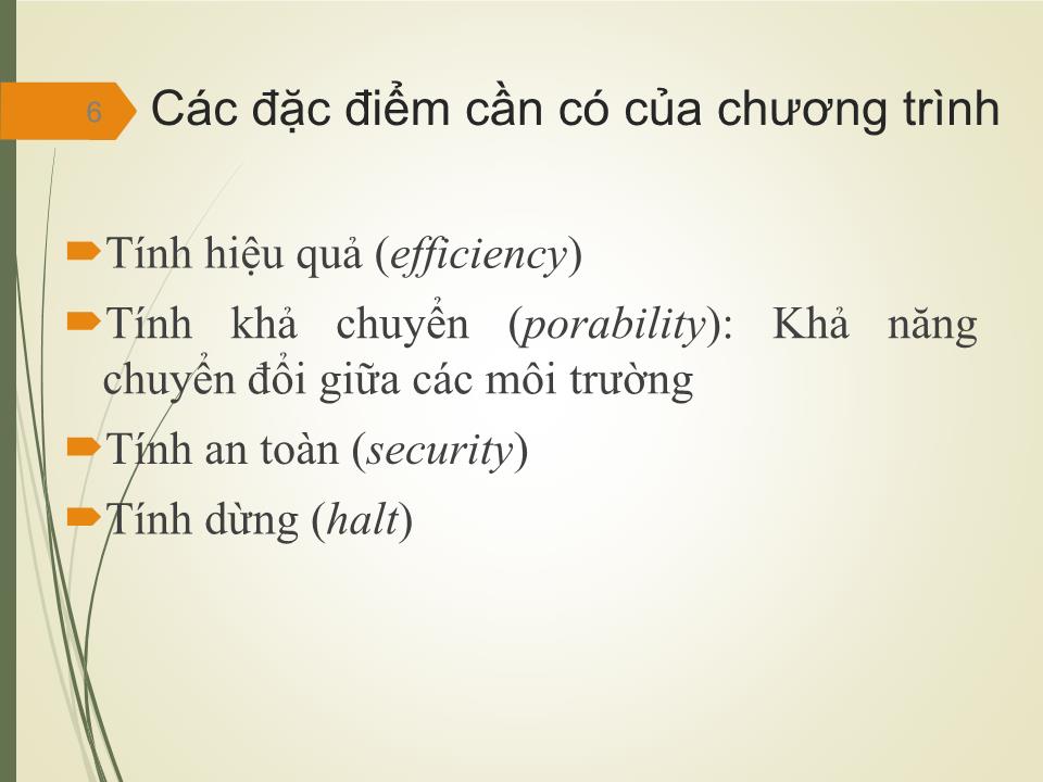 Bài giảng Nhập môn lập trình - Chương 1: Tổng quan về lập trình - Trần Minh Thái trang 5