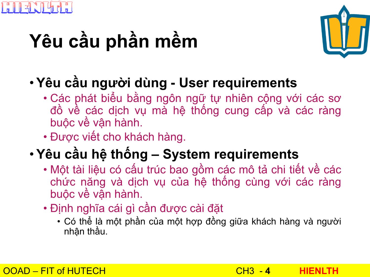 Bài giảng Phân tích thiết kế hướng đối tượng - Bài 3: Use Case Diagram - Lương Trần Hy Hiến trang 4