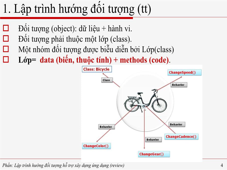 Bài giảng Phát triển ứng dụng - Lập trình hướng đối tượng hỗ trợ xây dựng ứng dụng trang 3