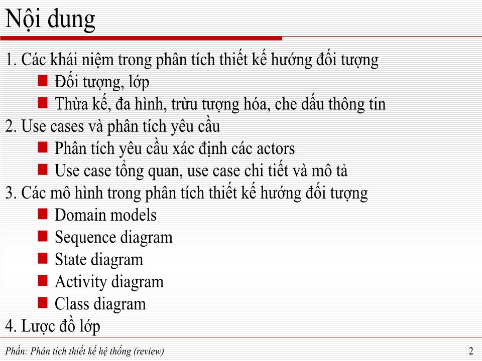 Bài giảng Phát triển ứng dụng - Phân tích thiết kế hệ thống trang 1