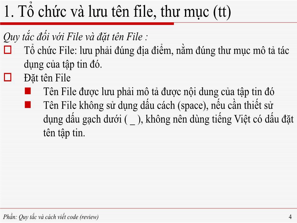 Bài giảng Phát triển ứng dụng - Quy tắc và cách viết code trang 3