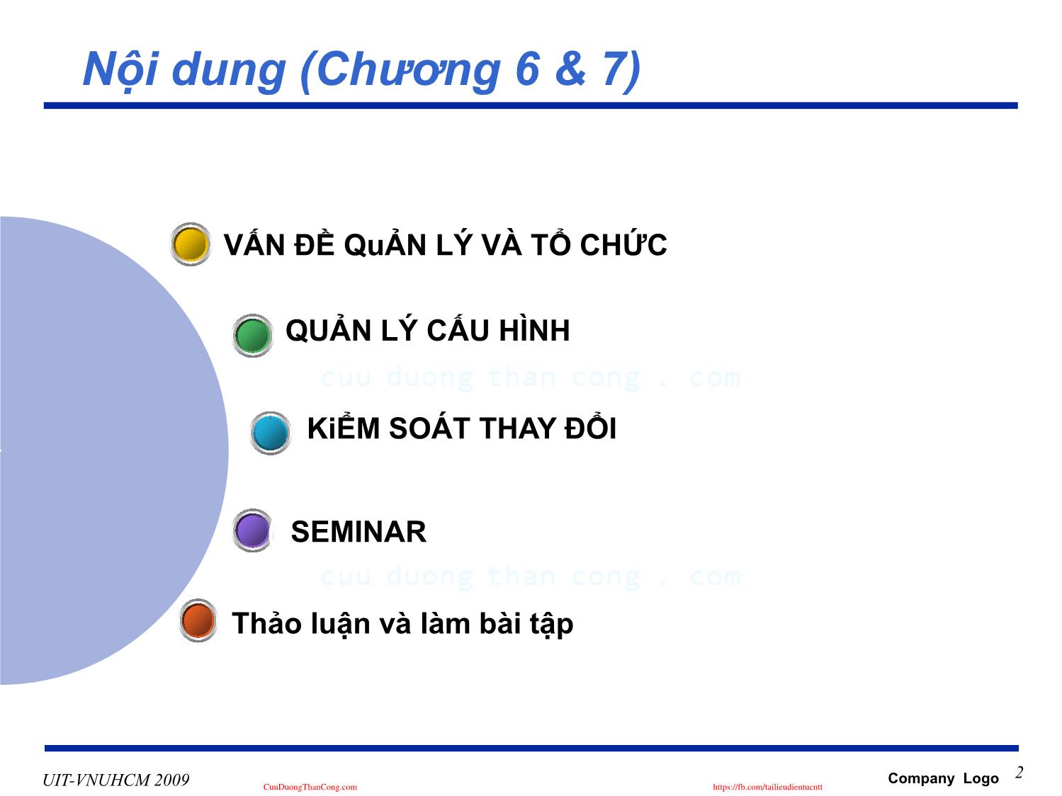Bài giảng Phát triển vận hành bảo trì phần mềm - Chương 6+7 - Nguyễn Thị Thanh Trúc trang 2