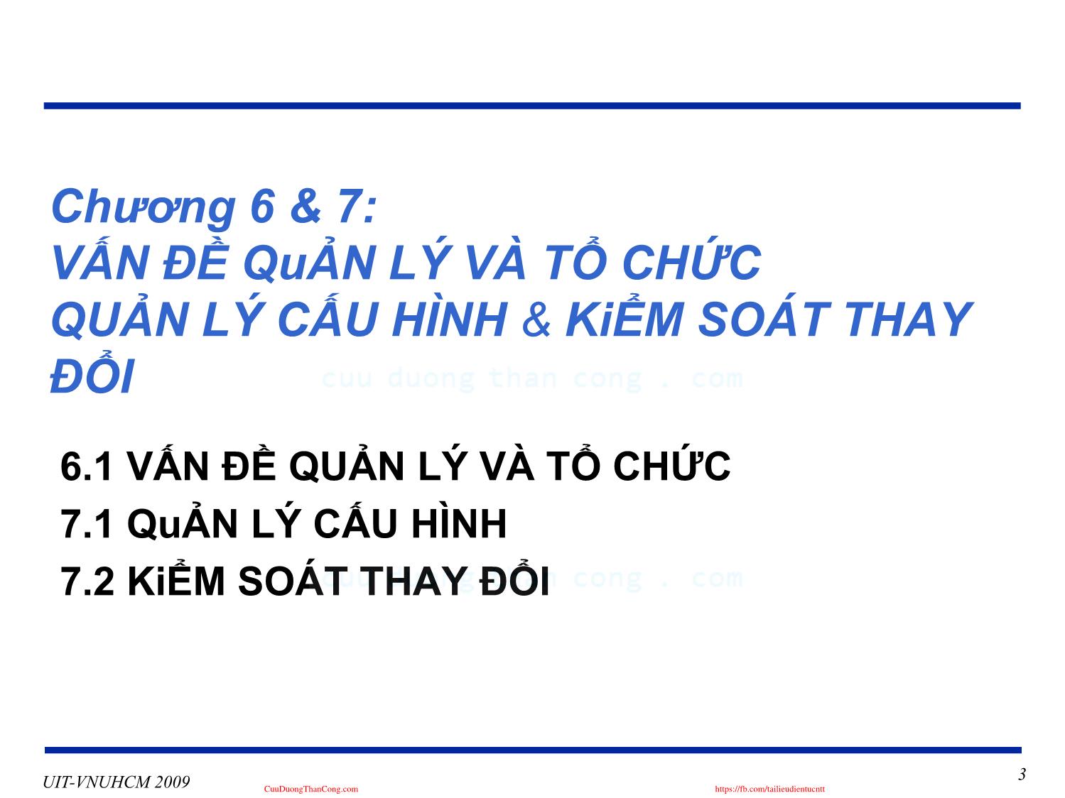 Bài giảng Phát triển vận hành bảo trì phần mềm - Chương 6+7 - Nguyễn Thị Thanh Trúc trang 3