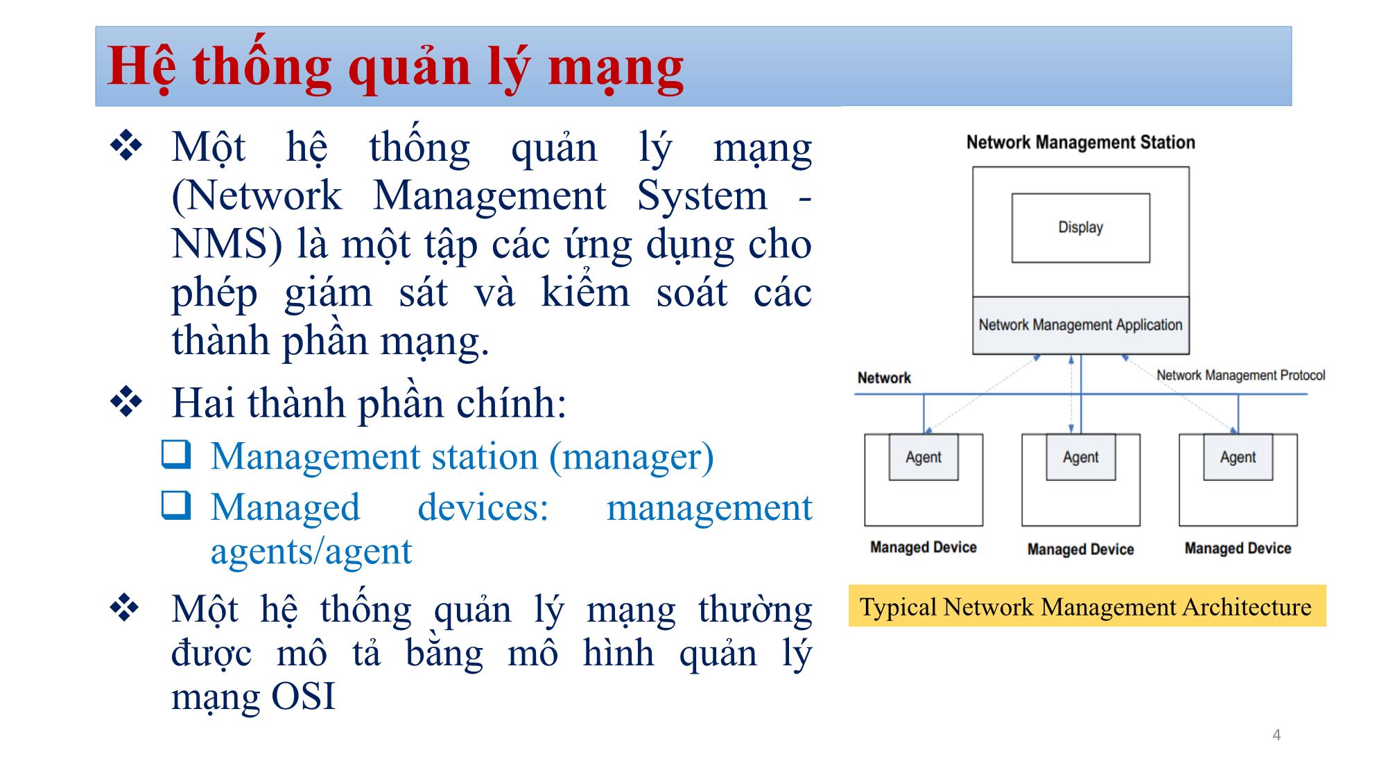 Bài giảng Quản trị mạng - Chương 4: Network Managerment - Bùi Minh Quân trang 4