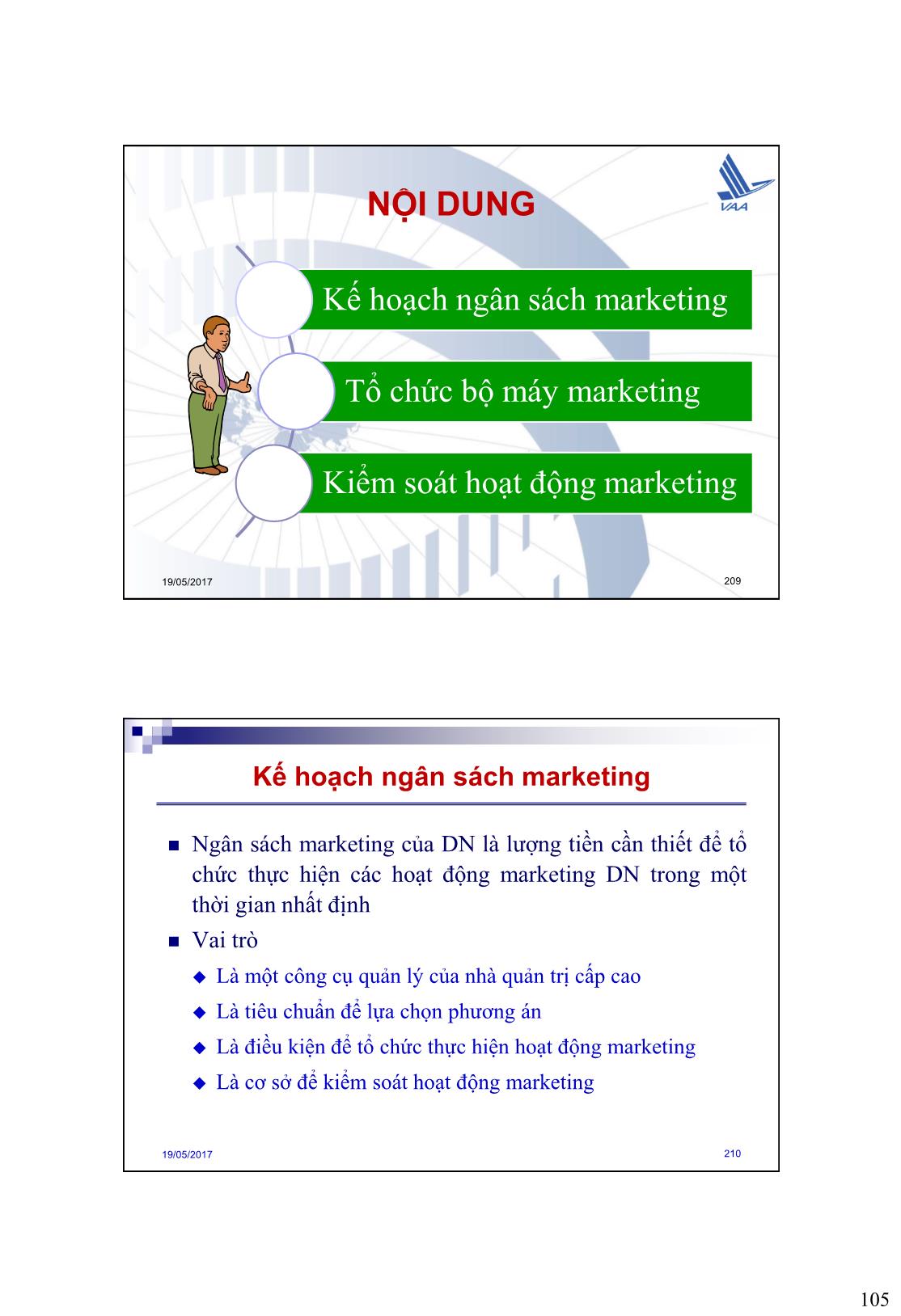Bài giảng Quản trị marketing - Chương 6: Tổ chức thực hiện và kiểm soát hoạt động marketing - Nguyễn Hải Quang trang 2