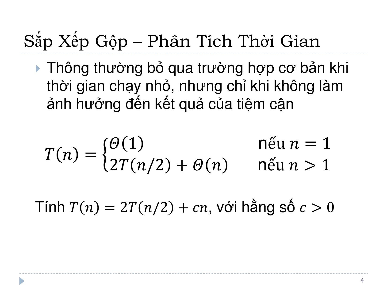 Bài giảng Thiết kế và đánh giá thuật toán - Bài 3: Phân tích đệ quy - Lê Nguyên Khôi trang 5