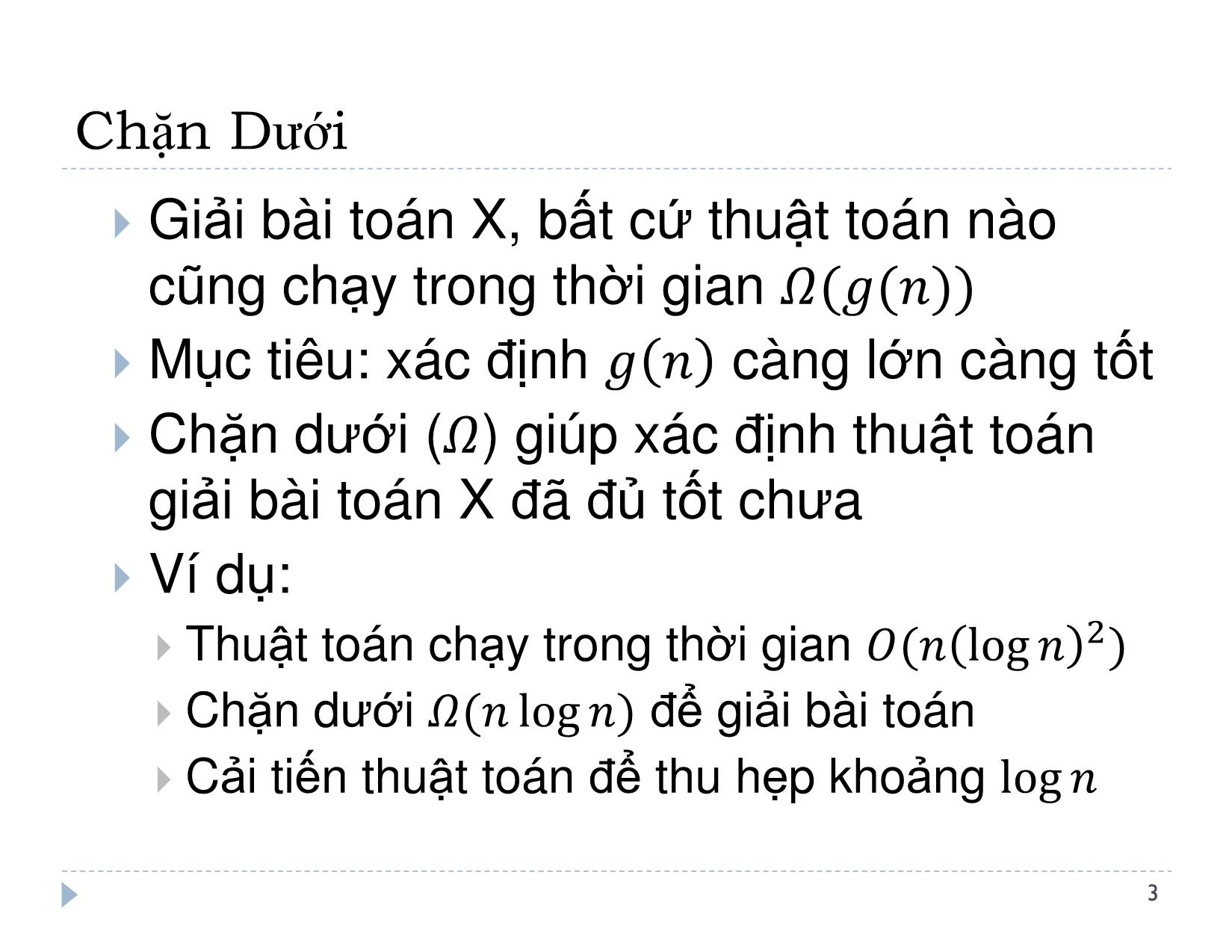 Bài giảng Thiết kế và đánh giá thuật toán - Bài 9: Chặn dưới sắp xếp - Lê Nguyên Khôi trang 4