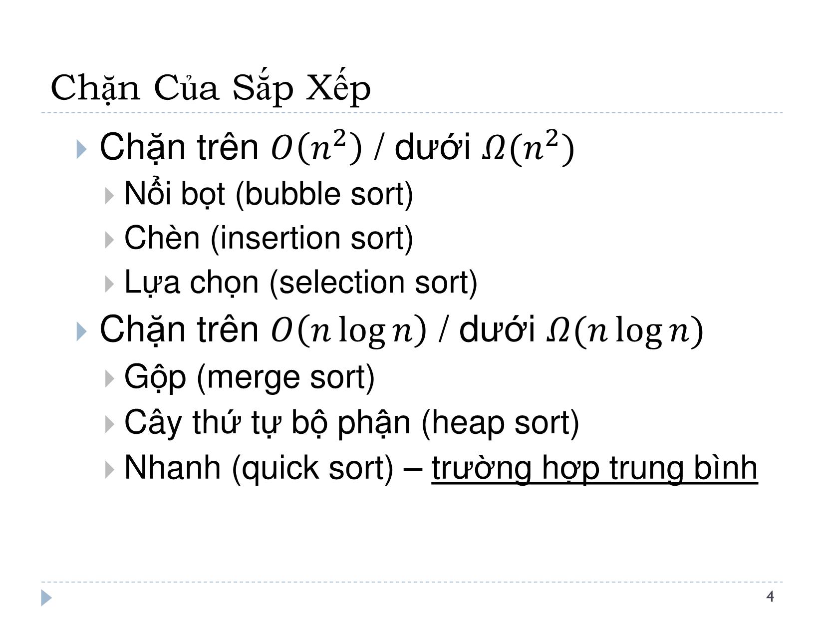 Bài giảng Thiết kế và đánh giá thuật toán - Bài 9: Chặn dưới sắp xếp - Lê Nguyên Khôi trang 5