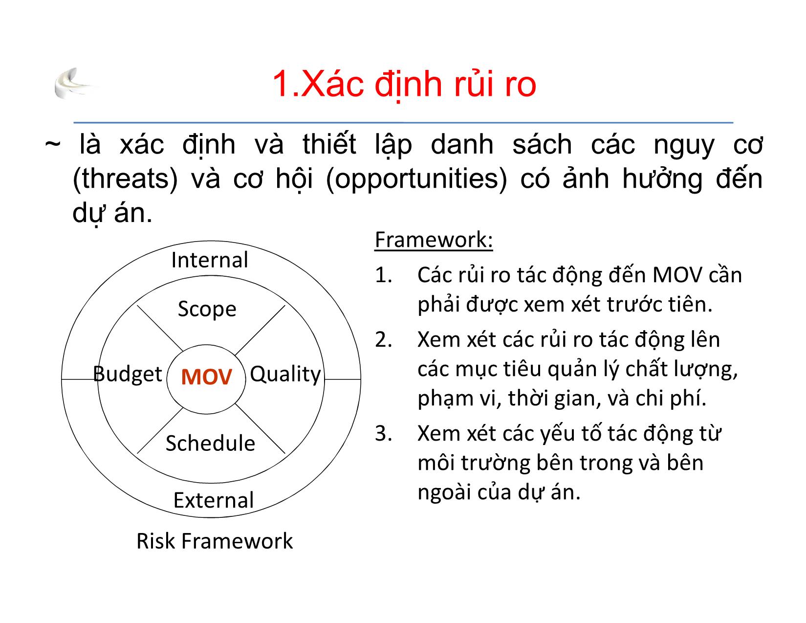 Bài giảng Tổ chức sản xuất sản phẩm đa phương tiện - Phần 8: Quản lý dự án quản lý rủi ro - Nguyễn Anh Hào trang 3