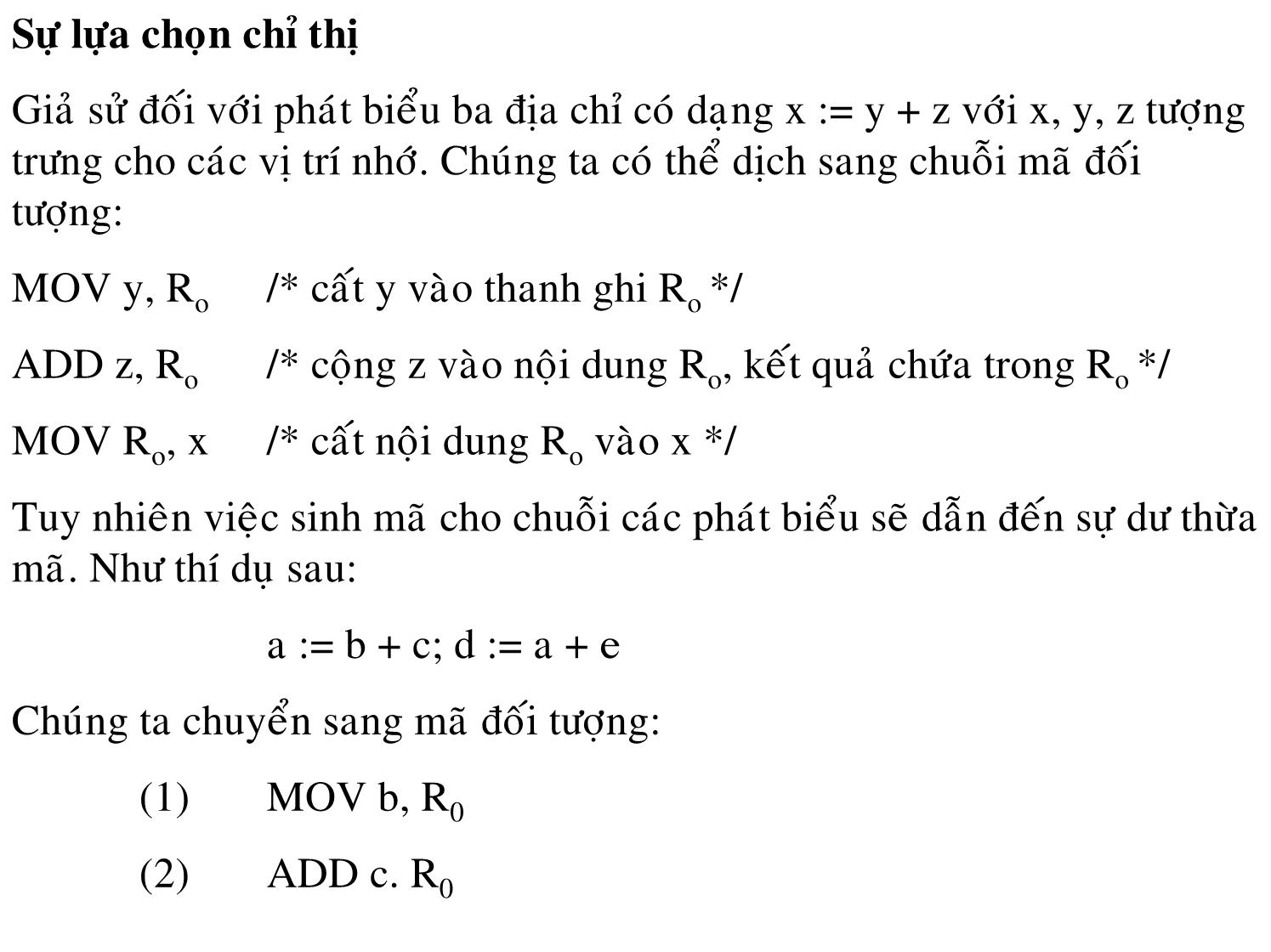 Bài giảng Trình biên dịch - Chương 9: Sinh mã đối tượng trang 2