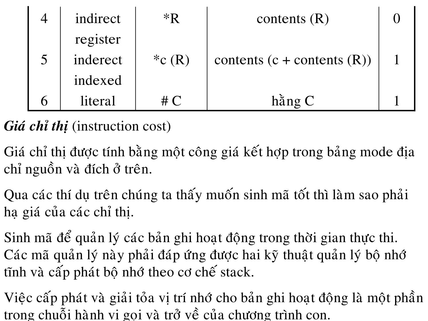 Bài giảng Trình biên dịch - Chương 9: Sinh mã đối tượng trang 5