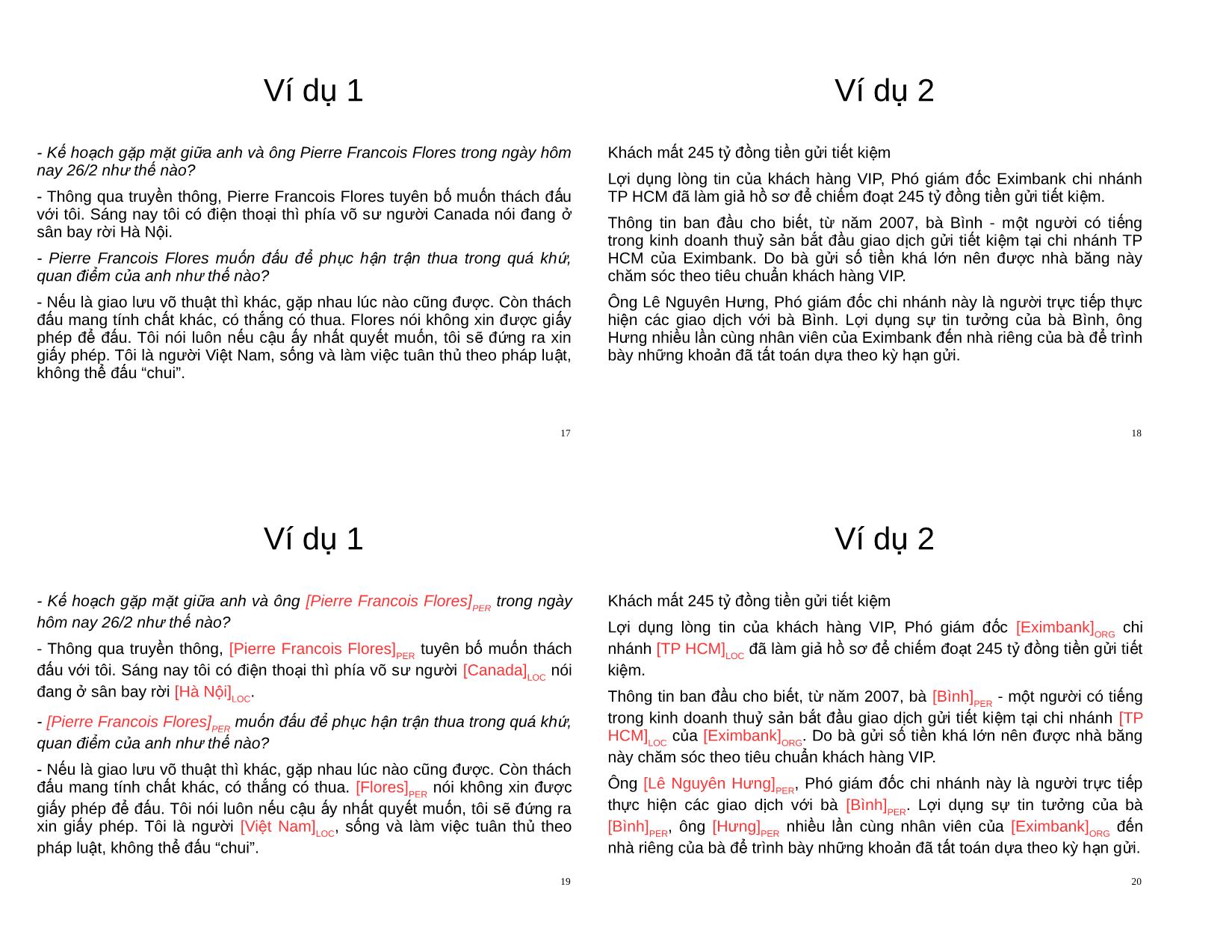 Bài giảng Xử lý ngôn ngữ tự nhiên - Chương 3: Nhận dạng thực thể có tên trang 5