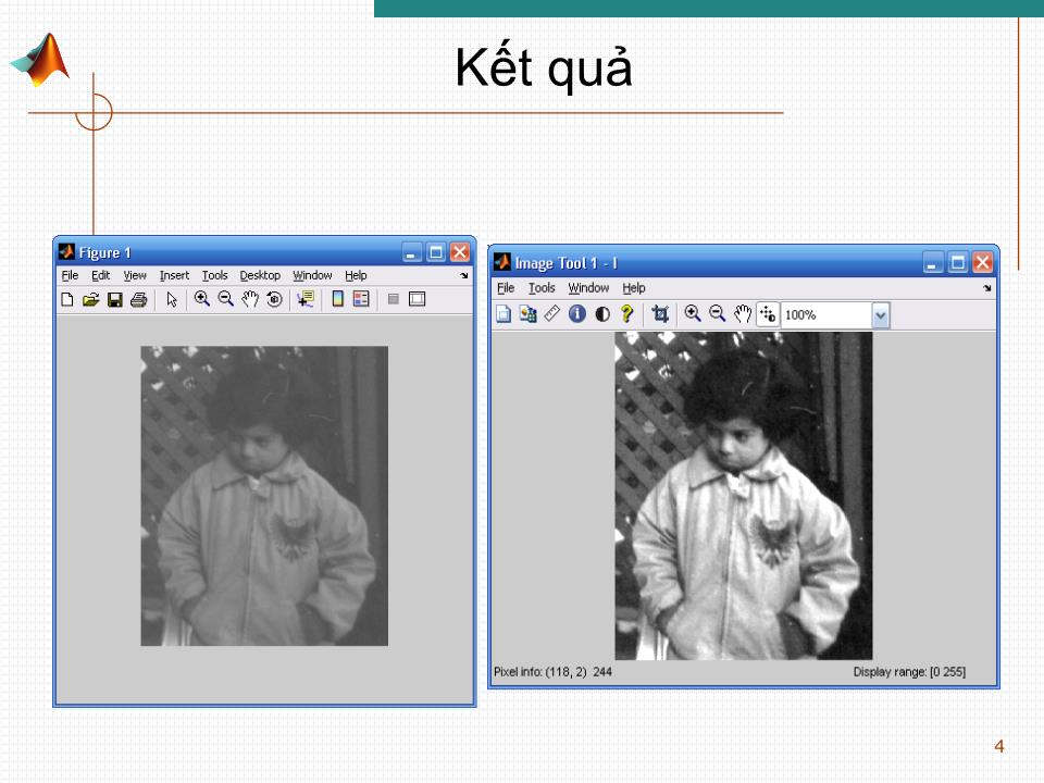 Bài giảng Xử lý tín hiệu nâng cao - Chương 6: Xử lý ảnh trong Matlab trang 3