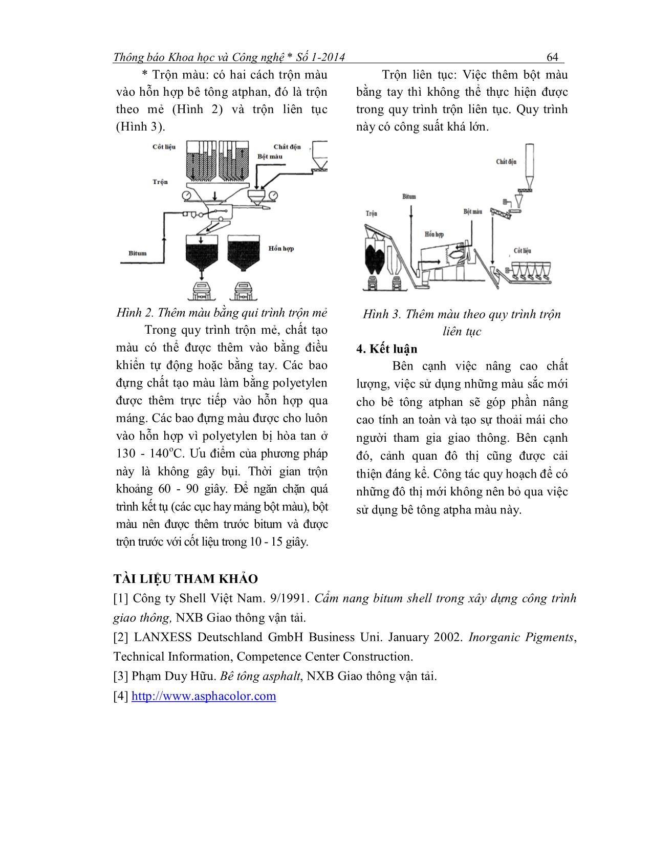 Bê tông atphan màu và các phương pháp chế tạo trang 4