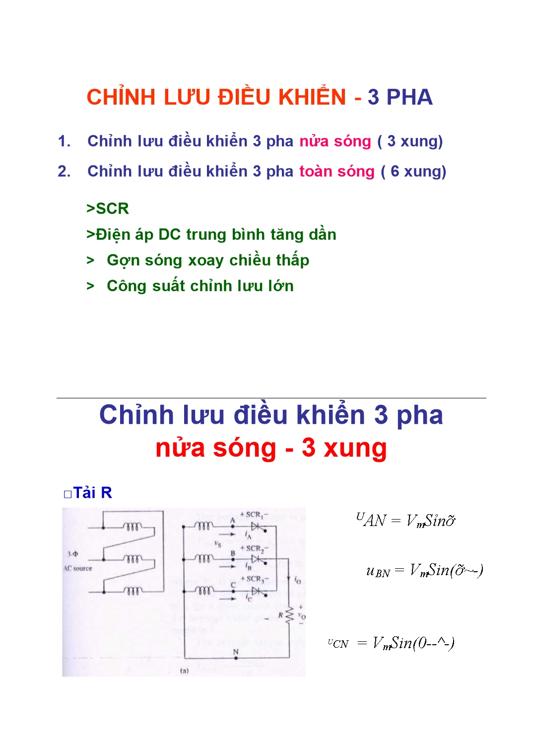 Chỉnh lưu điều khiển - 3 pha trang 1