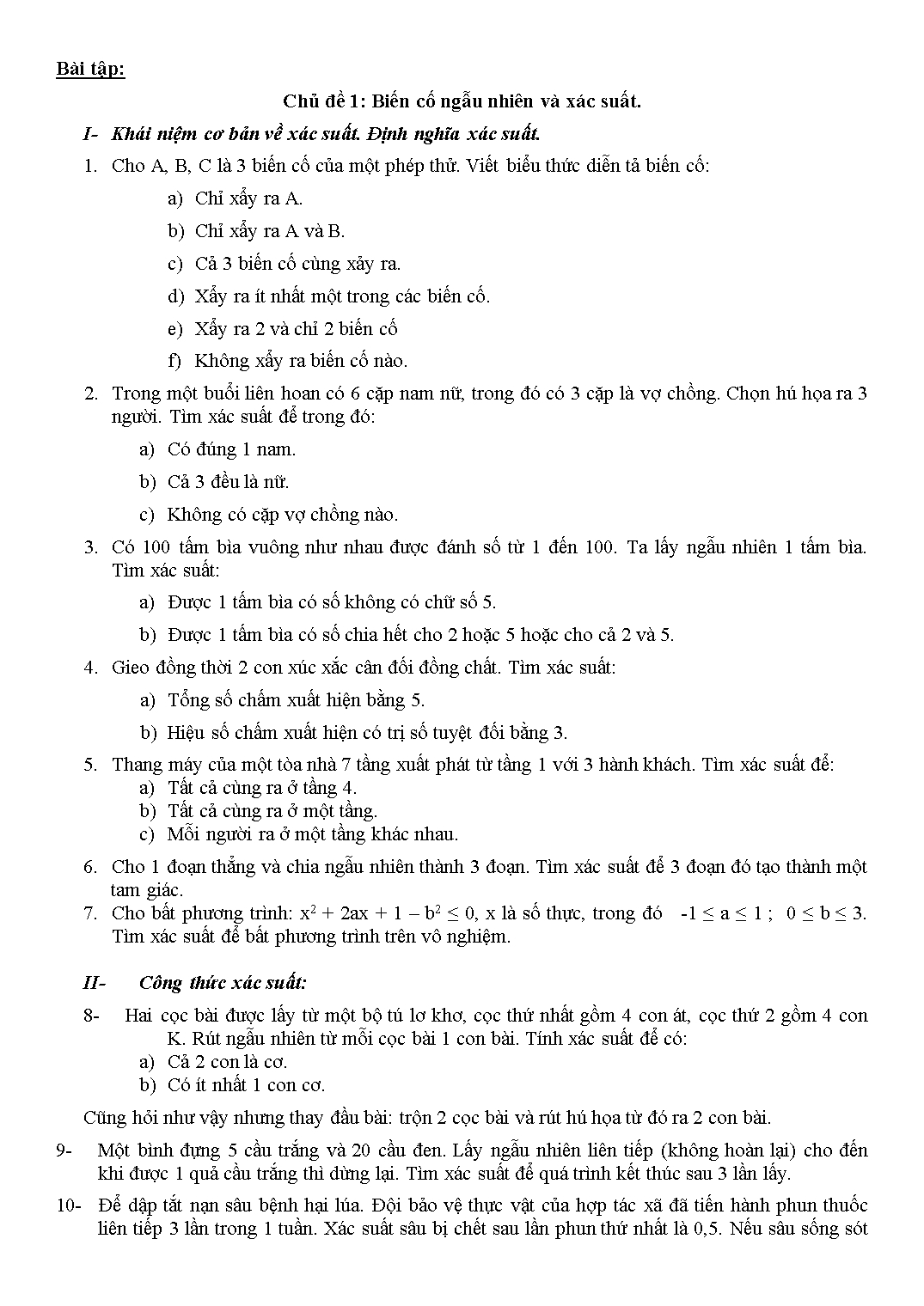 Đề cương ôn tập học phần Cơ sở lý thuyết toán 1 trang 4