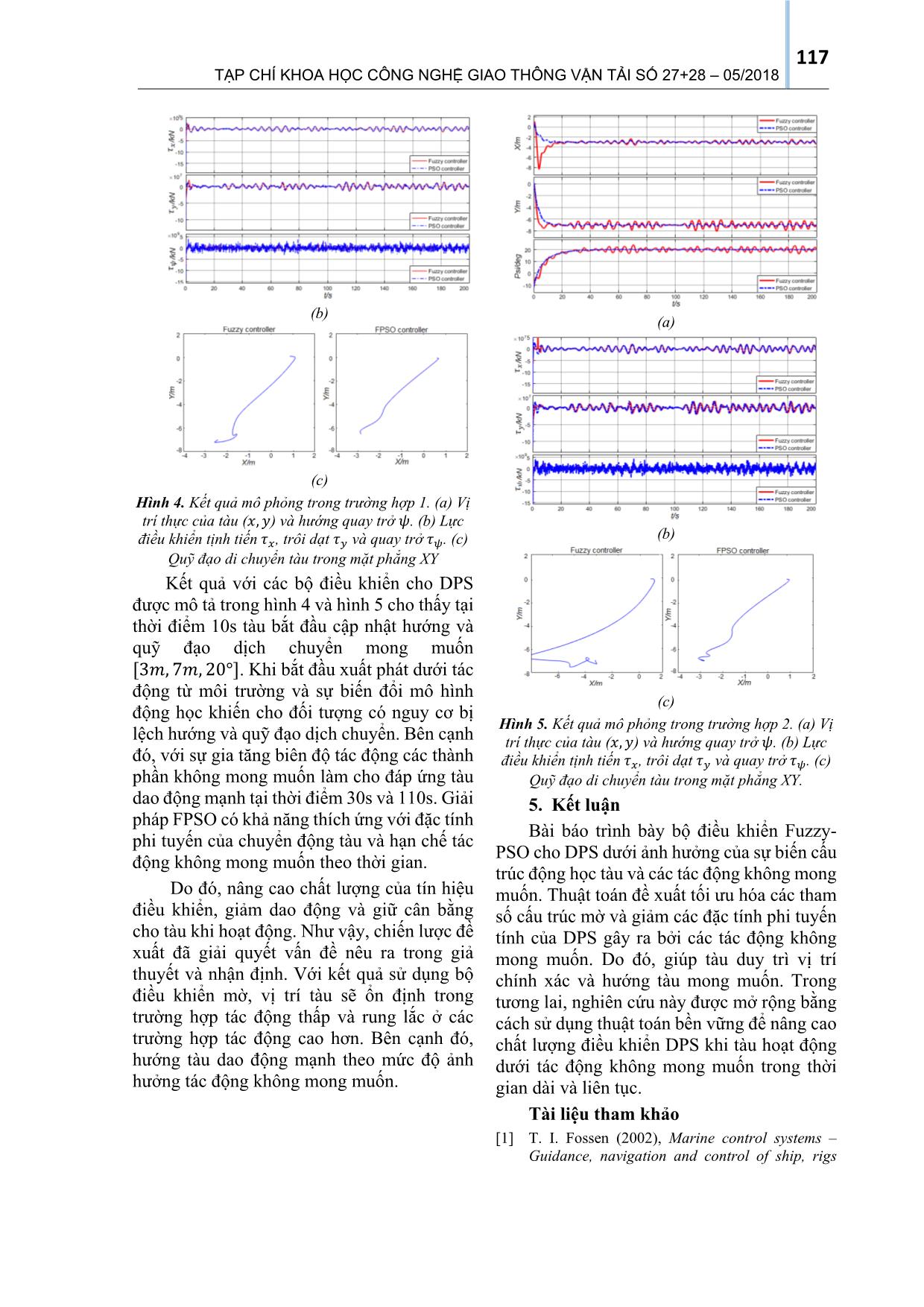 Điều khiển tối ưu hệ thống định vị động dựa trên kỹ thuật nâng cao Fuzzy-Pso trang 5