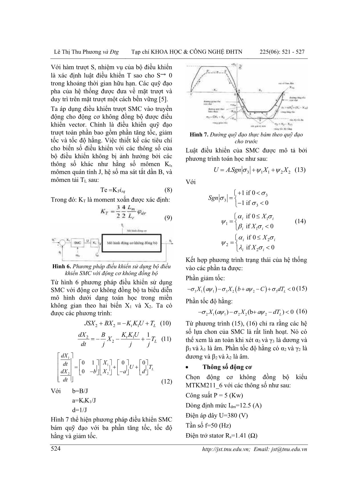 Điều khiển vị trí động cơ không đồng bộ ứng dụng bộ điều khiển trượt SMC trang 4