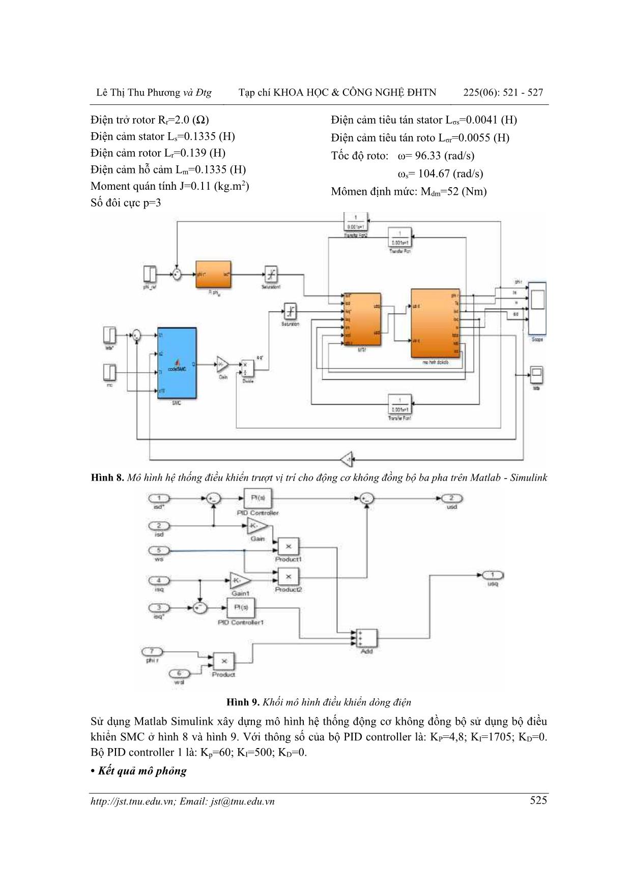 Điều khiển vị trí động cơ không đồng bộ ứng dụng bộ điều khiển trượt SMC trang 5