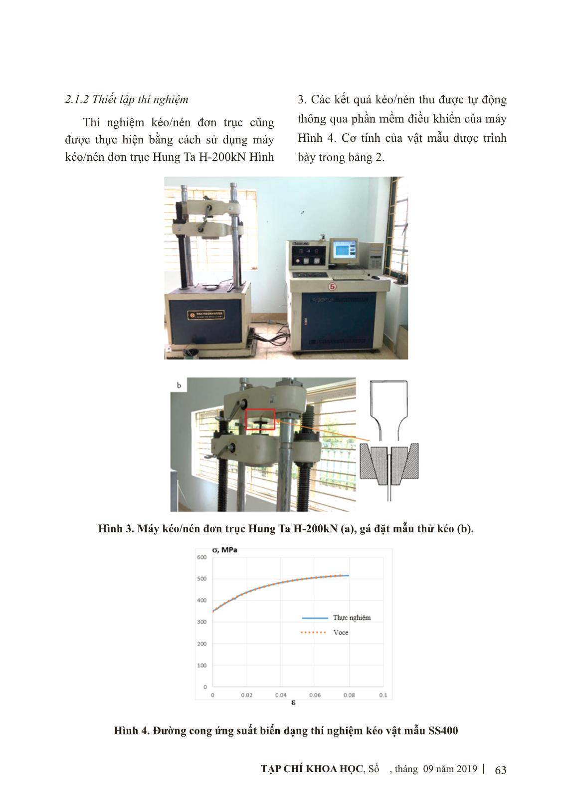 Dự đoán đường cong ứng suất - biến dạng cho quá trình kéo/nén vật liệu tấm SS400 bằng phương pháp phần tử hữu hạn trang 3