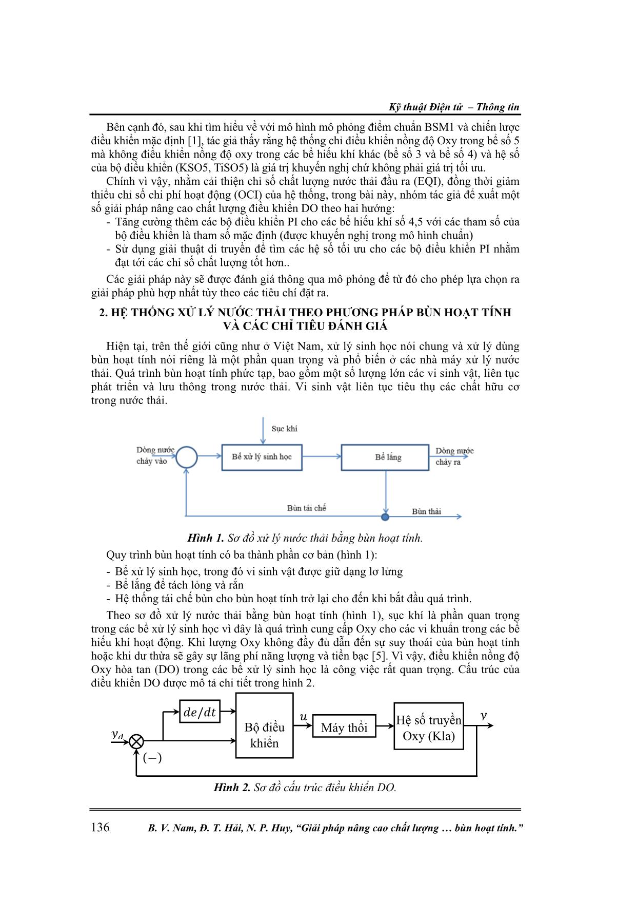 Giải pháp nâng cao chất lượng điều khiển lượng oxy hòa tan trong hệ thống xử lý nước thải theo phương pháp bùn hoạt tính trang 2