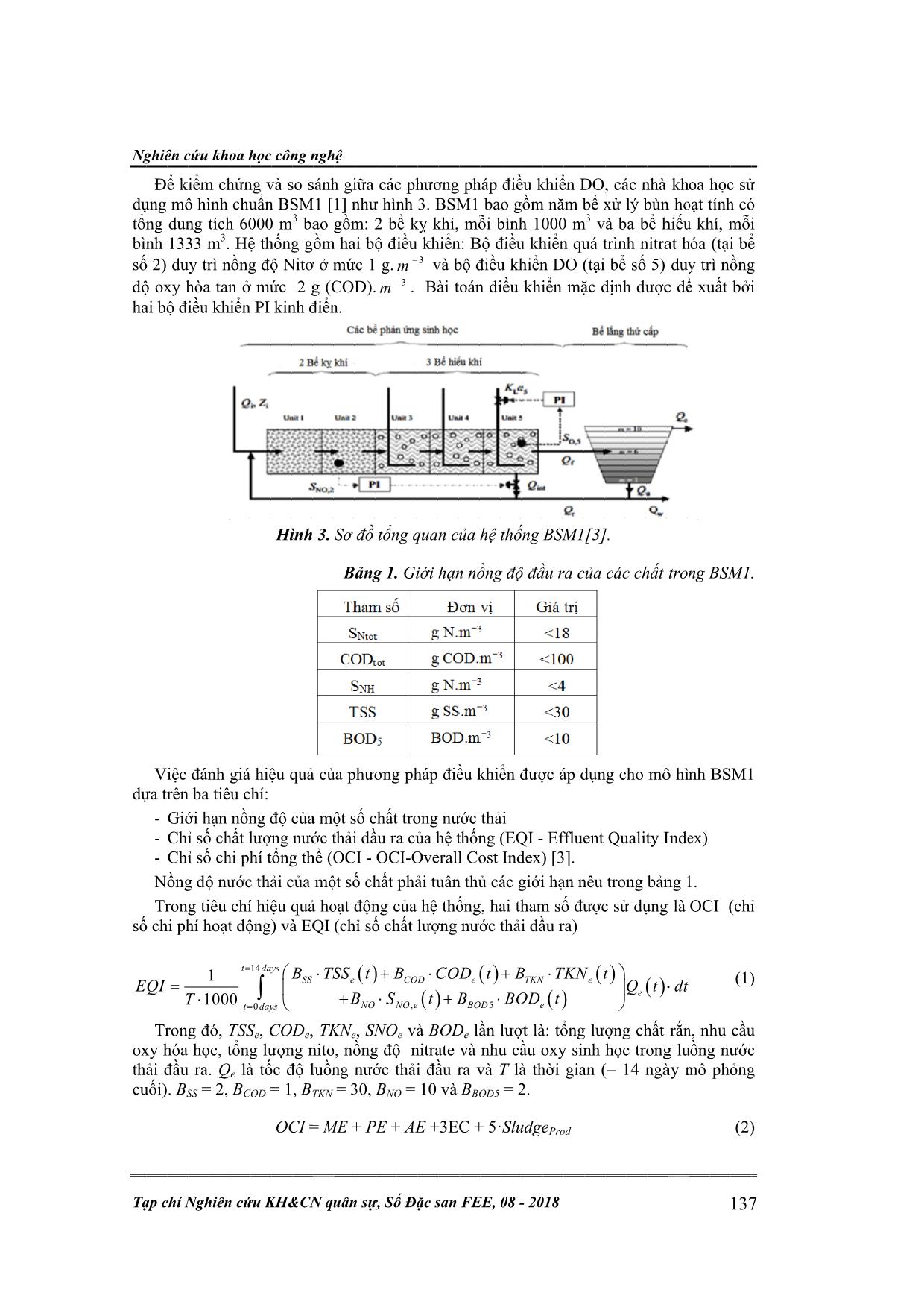 Giải pháp nâng cao chất lượng điều khiển lượng oxy hòa tan trong hệ thống xử lý nước thải theo phương pháp bùn hoạt tính trang 3