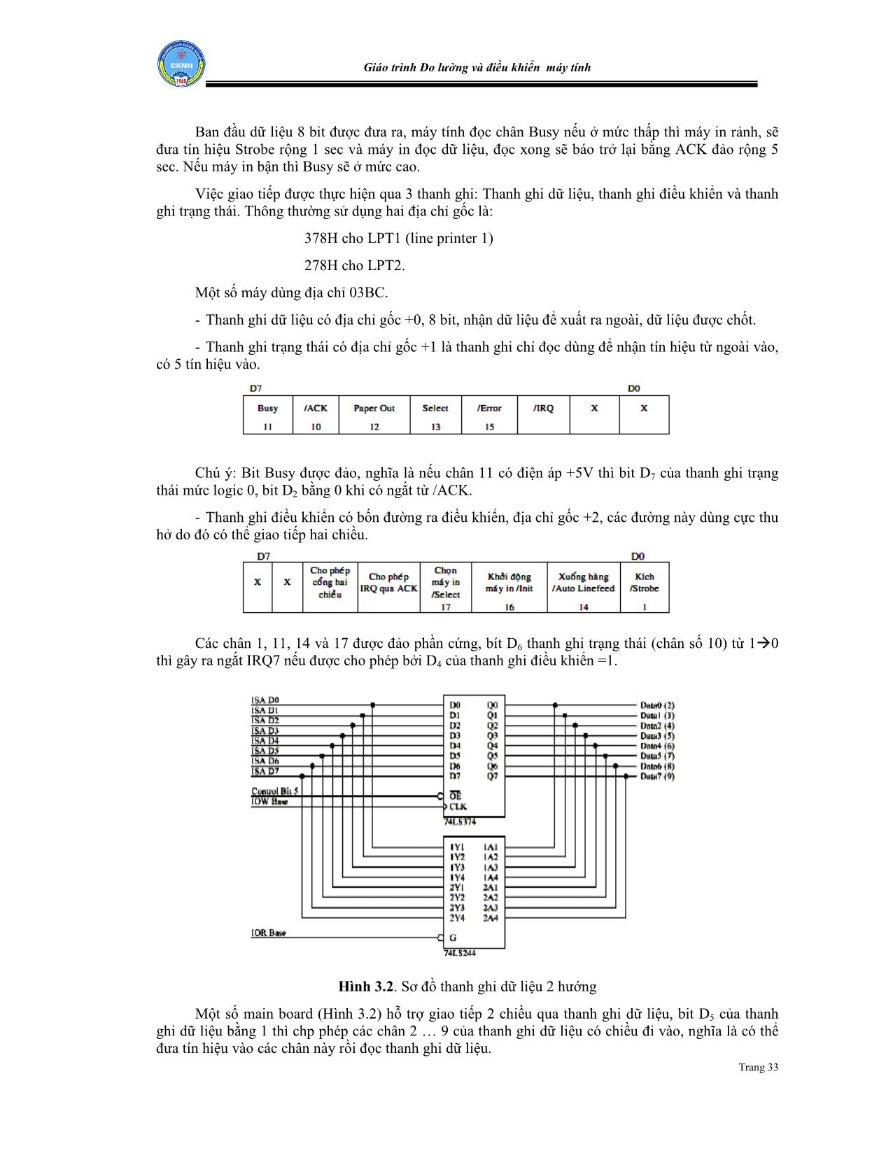Giáo trình Đo lường và điều khiển máy tính (Phần 2) trang 4