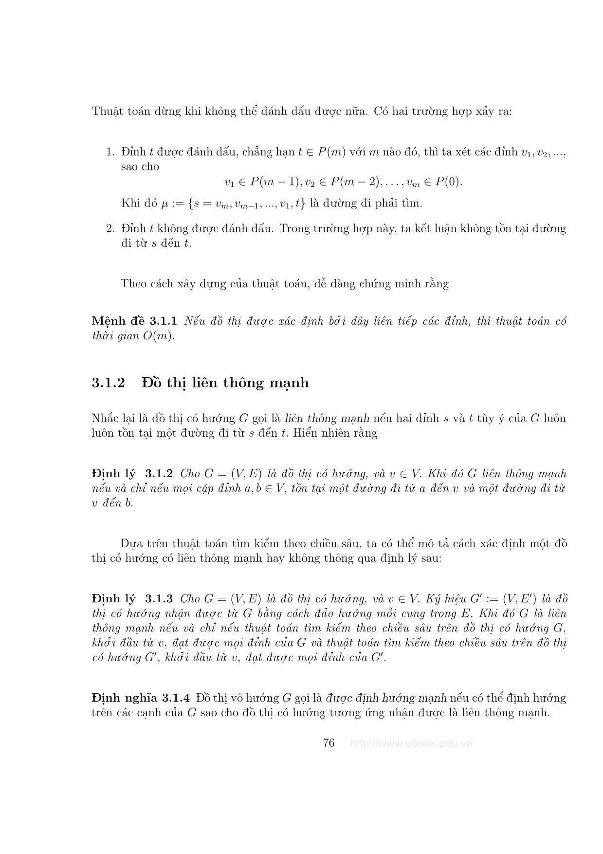 Giáo trình Đồ thị và các thuật toán - Chương 3: Các bài toán về đường đi trang 2